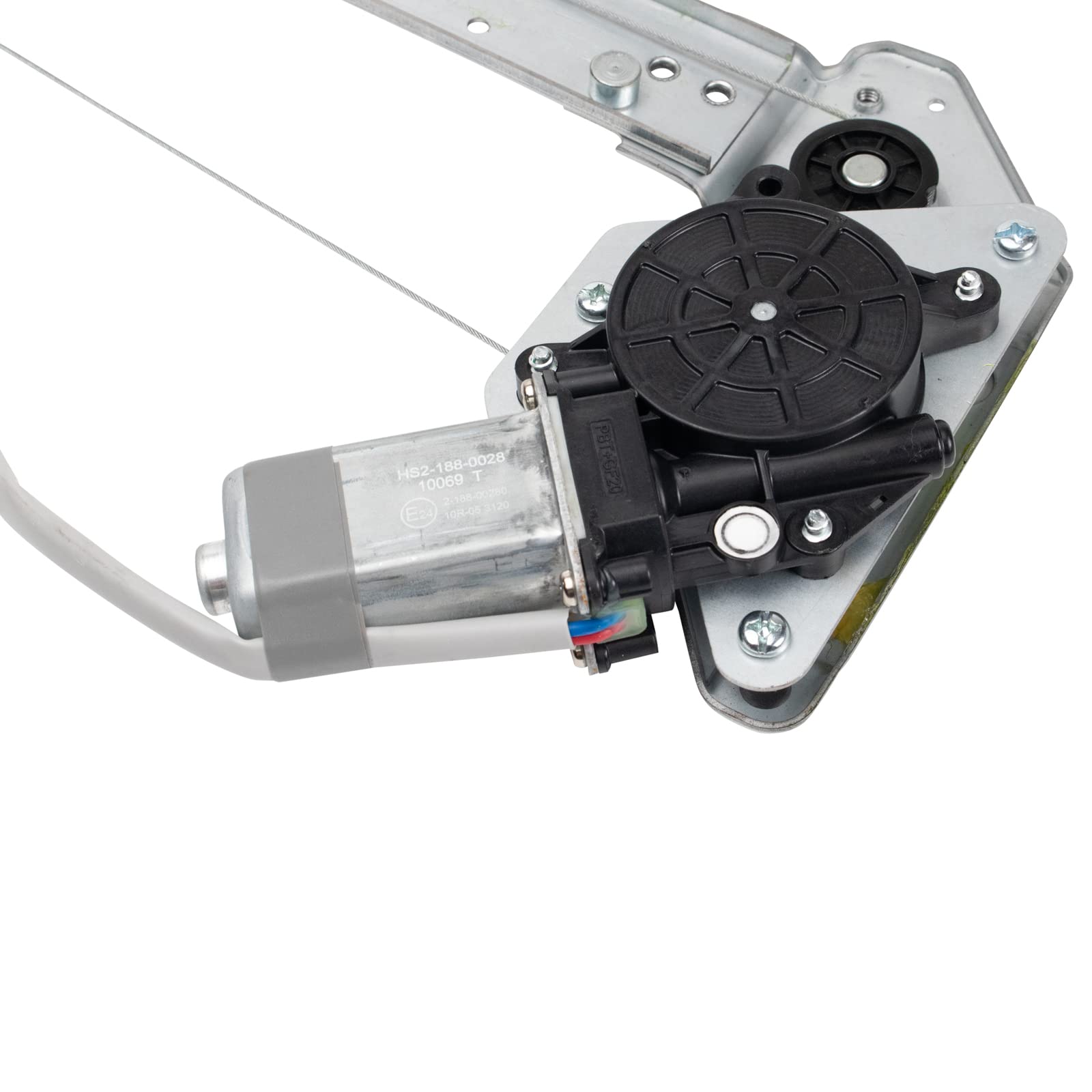 Trq Rear Left Power Window Regulator & Motor Assembly Drivers Side Compatible With 2009-2014 Honda Fit