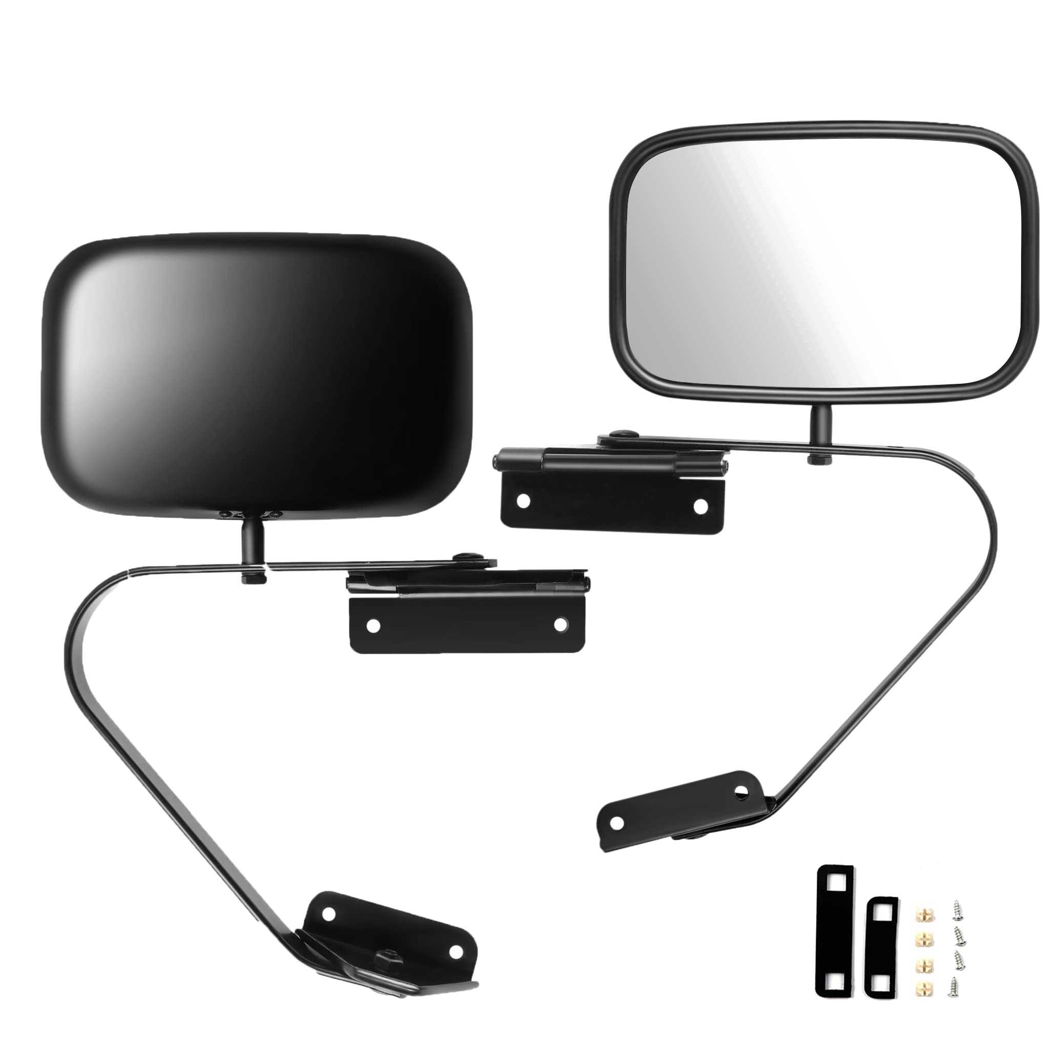 SCITOO Side View Mirrors fit for 1980-1996 for Ford F150 F250 F350 F450 Ranger Bronco Explorer Truck Pickup Towing Mirrors Pair 