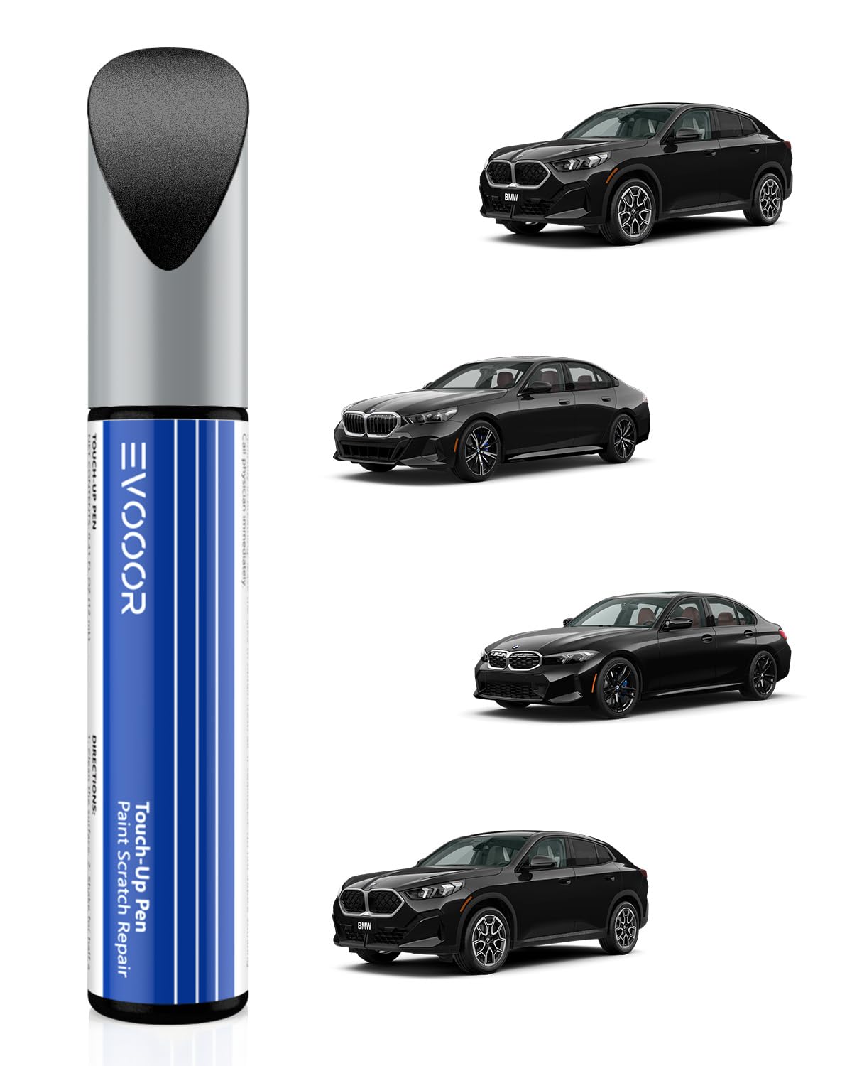 Touch Up Paint For Bmw, Black Sapphire(475) Exact Match Touch Up Paint Car Scratch Repair (Black Sapphire Metallic For 3/5 Serie