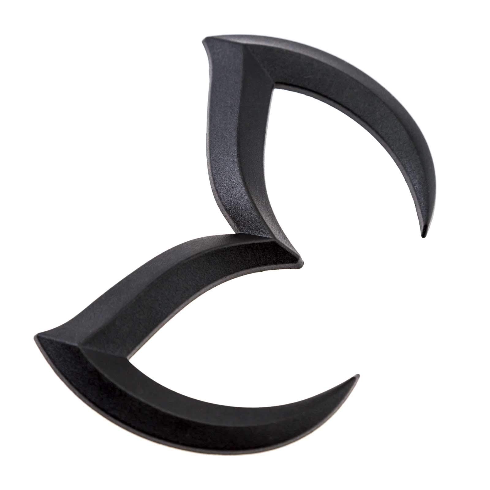 Xotic Tech Rear Trunk Evil M Emblem Logo Decor Badge Decal, Compatible With Mazda 3 6 Cx Mx Miata (Matte Black)