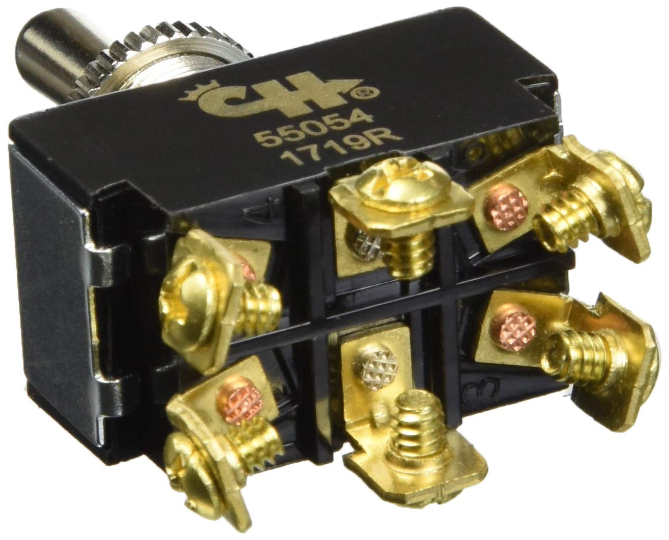 Cole Hersee 55054-Bp Dpdt Toggle Switch (Momentary)