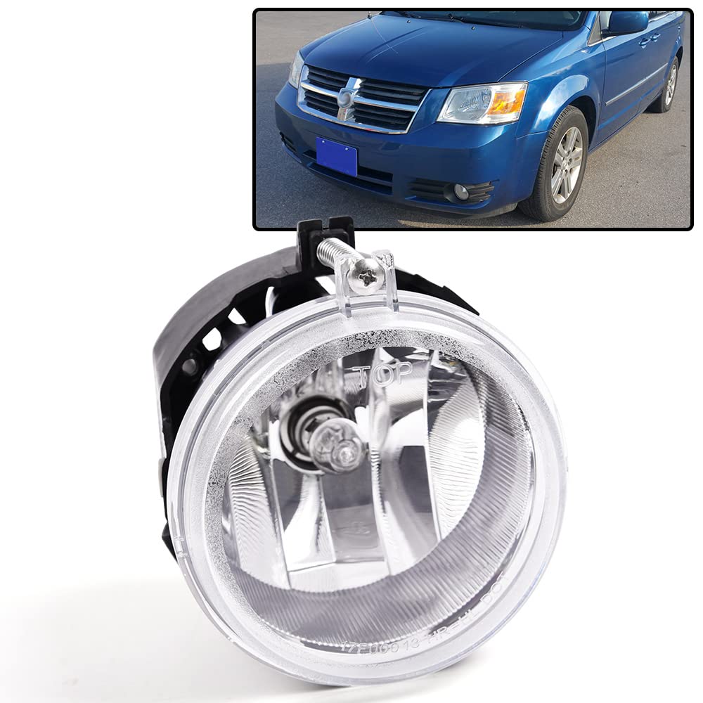 Grand Orange Front Fog Light Compatible With 2010-2011 Dodge Grand Caravan Nitro /2010-2013 Chrysler Town & Country /2010-2012 D