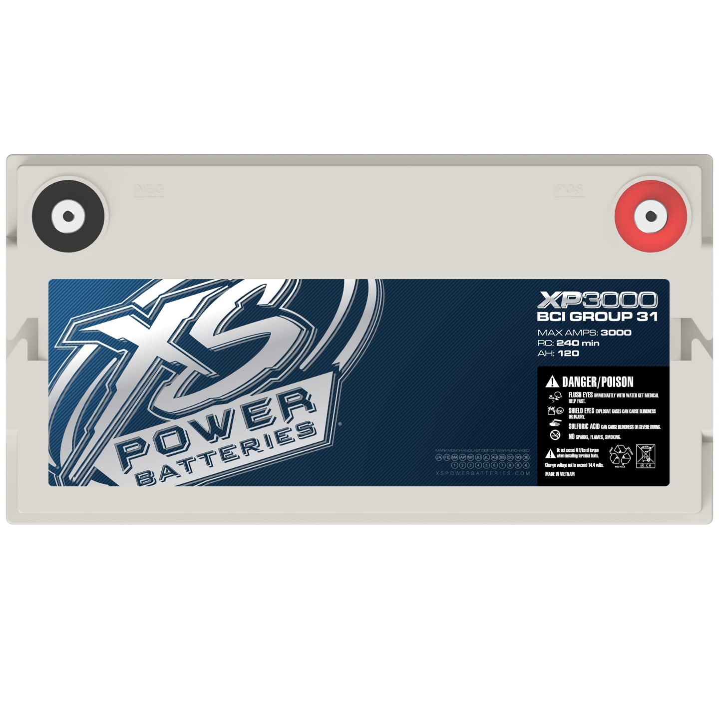 Xs Power Xp3000 3000 Watt Power Cell Car Audio Battery Power Stereo System