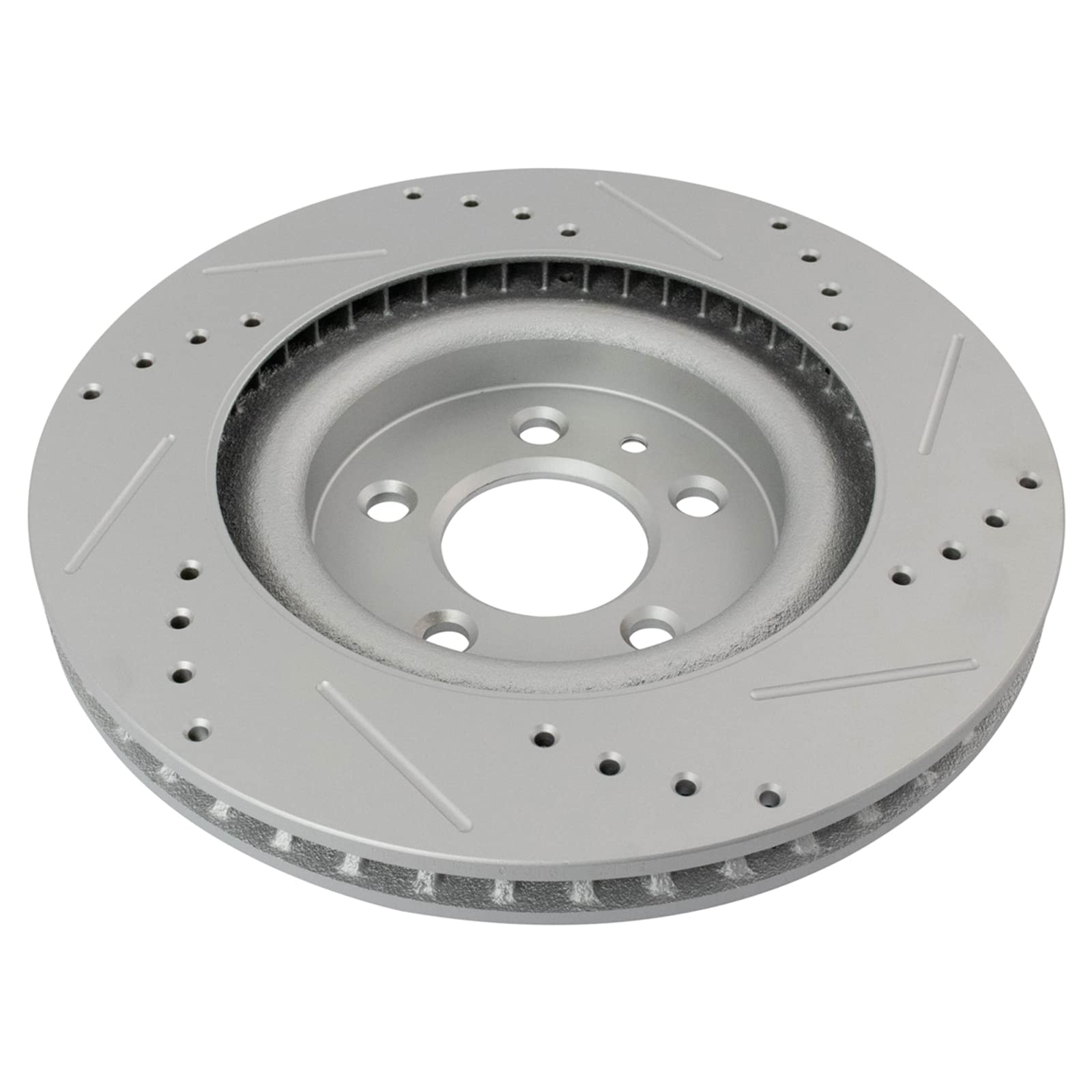 Trq Front Performance Brake Rotors Set Premium G-Coated Compatible With 2011-2014 Ford Mustang