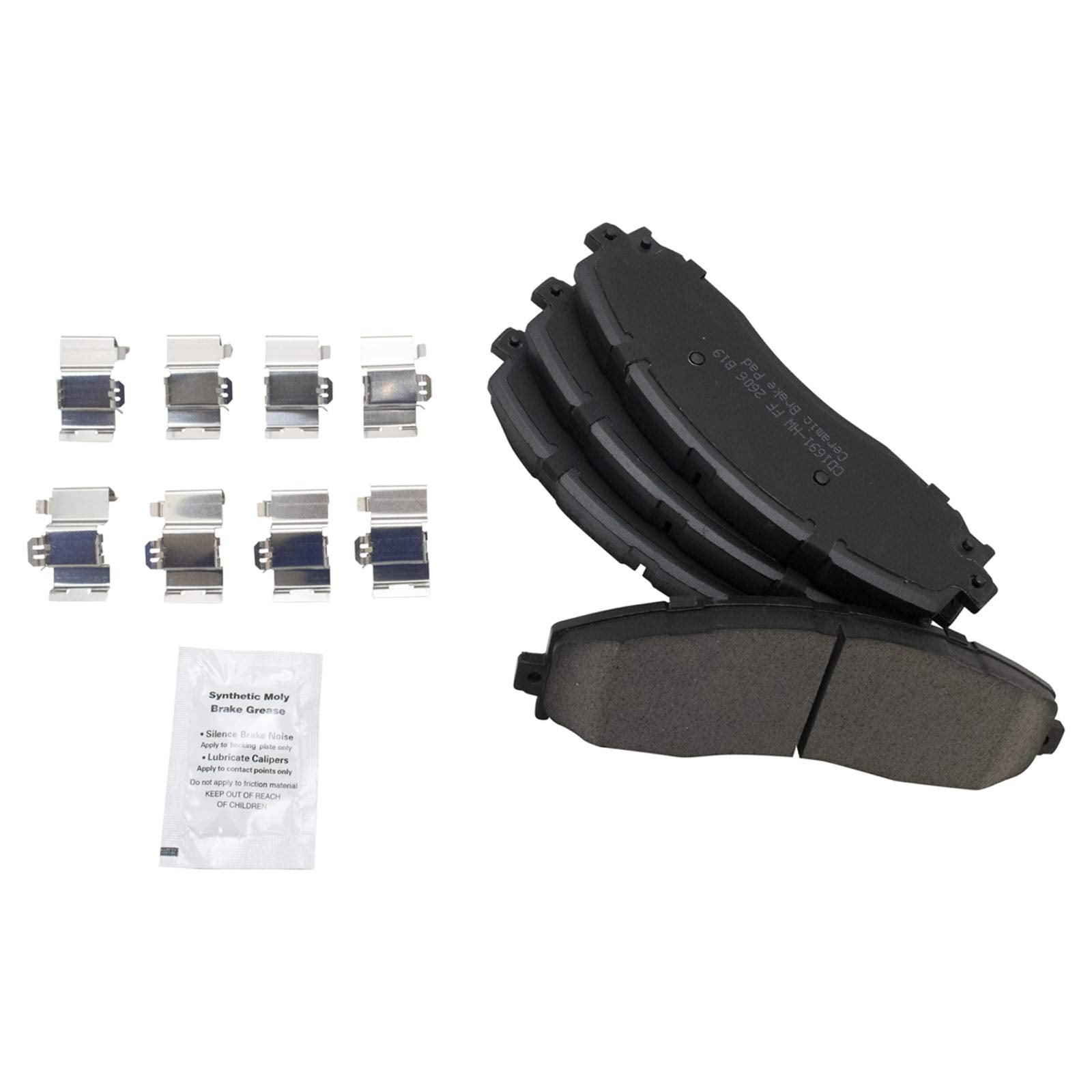 Trq Rear Brake Pad & Rotor Kit Brake Pads Brake Rotor Parking Brake Shoe Set Ceramic Compatible With 2013-2019 Ford F-350 Super