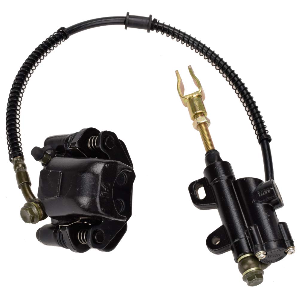 Hiaors Rear Disc Brake Master Cylinder Caliper Assembly For 50Cc 70Cc 90Cc 110Cc 125Cc Chinese Taotao 110Cc 125D Boulder B1 Peac