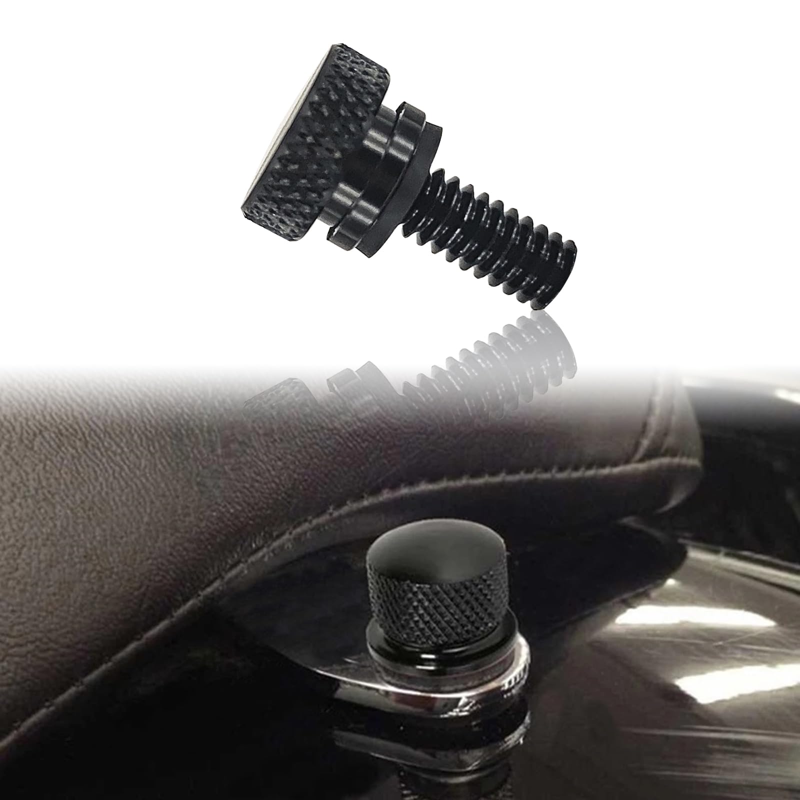 Motorcycle Modification Parts For Harley Davidson Steel Seat Screw Seat Screw Aluminum Alloy Screw For Seat(Black)