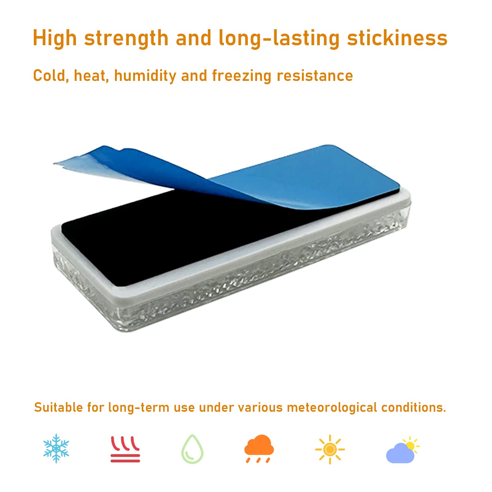 Reflector 70X30mm Self Adhesive Rectangle Safety Waterproof Stick on for Driveway Mailbox Trailer