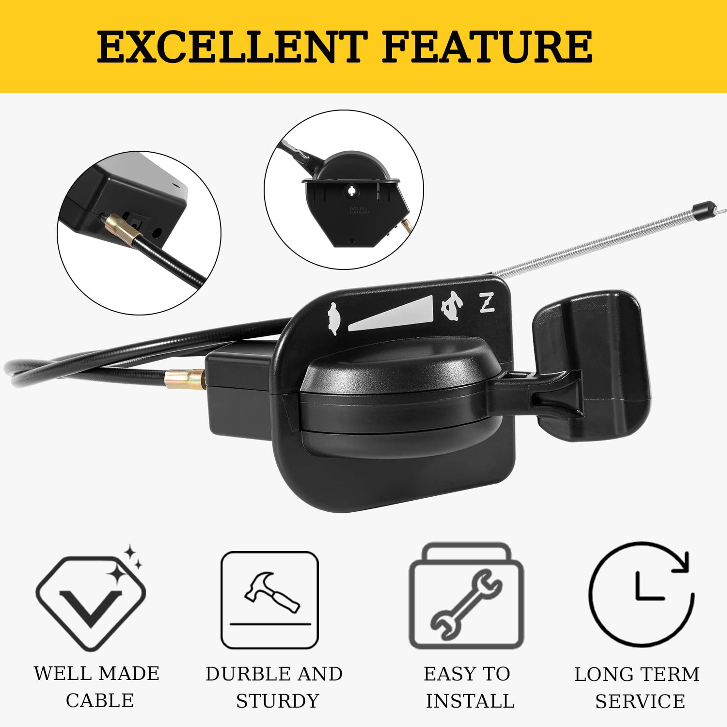 Ussuray 746P06431 Throttle/Choke Cable Replacement For Cub Cadet Xt1 Xt2 Slx54 Gx54 Gx50 St54 Lawn Mowers 746-06431