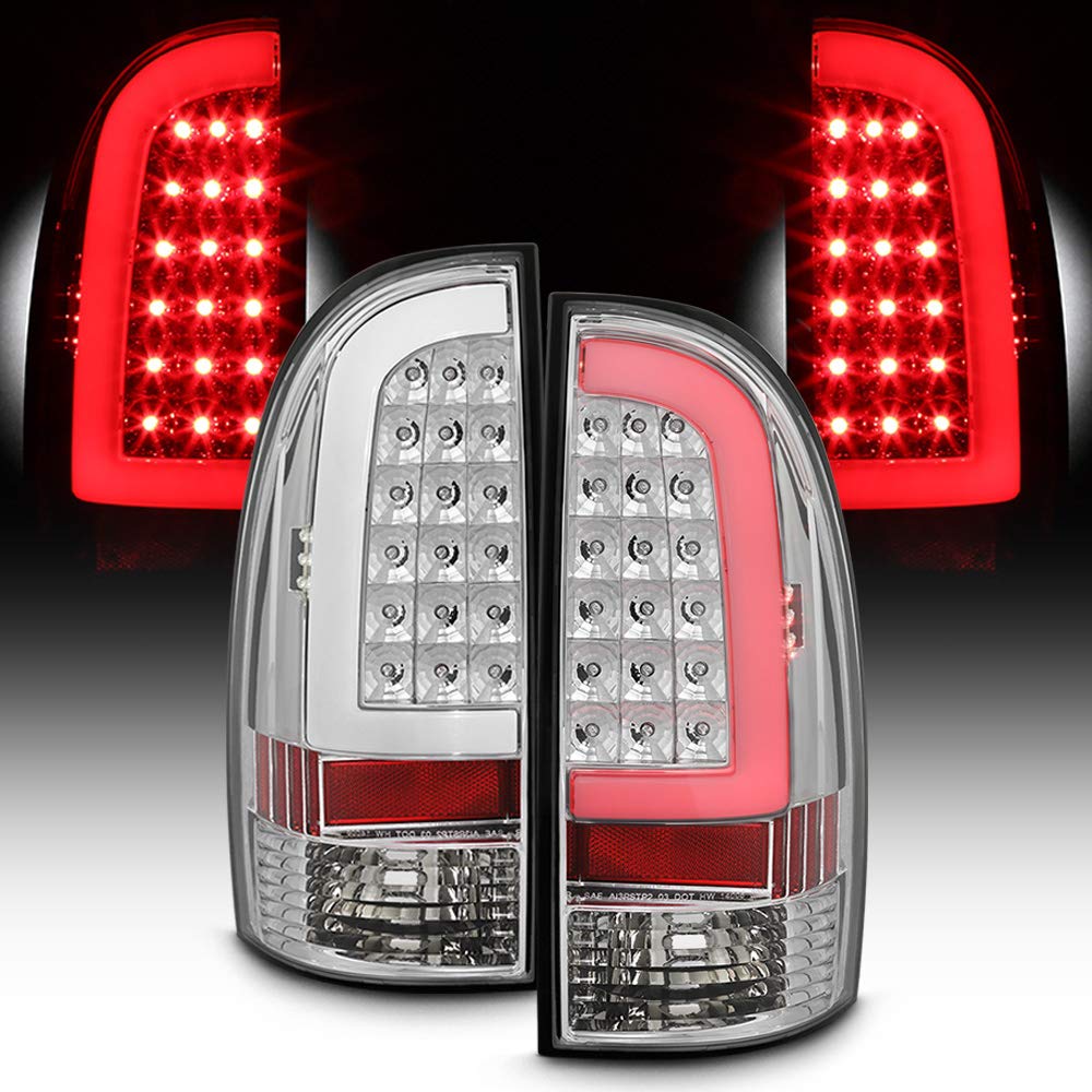 Acanii - For 2005-2015 Toyota Tacoma Led Tube Tail Lights Brake Lamps 05-15 Left+Right
