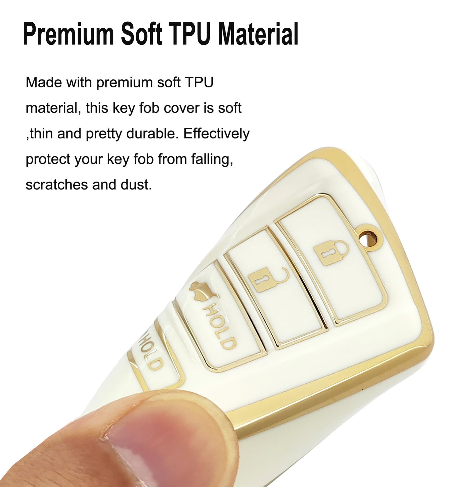 Arruweer Soft Tpu Key Fob Case Holder Protector Key Fob Cover Compatiable With Acura Cdx Rdx Rlx Nsx Tlx Tlx-L Accessories With