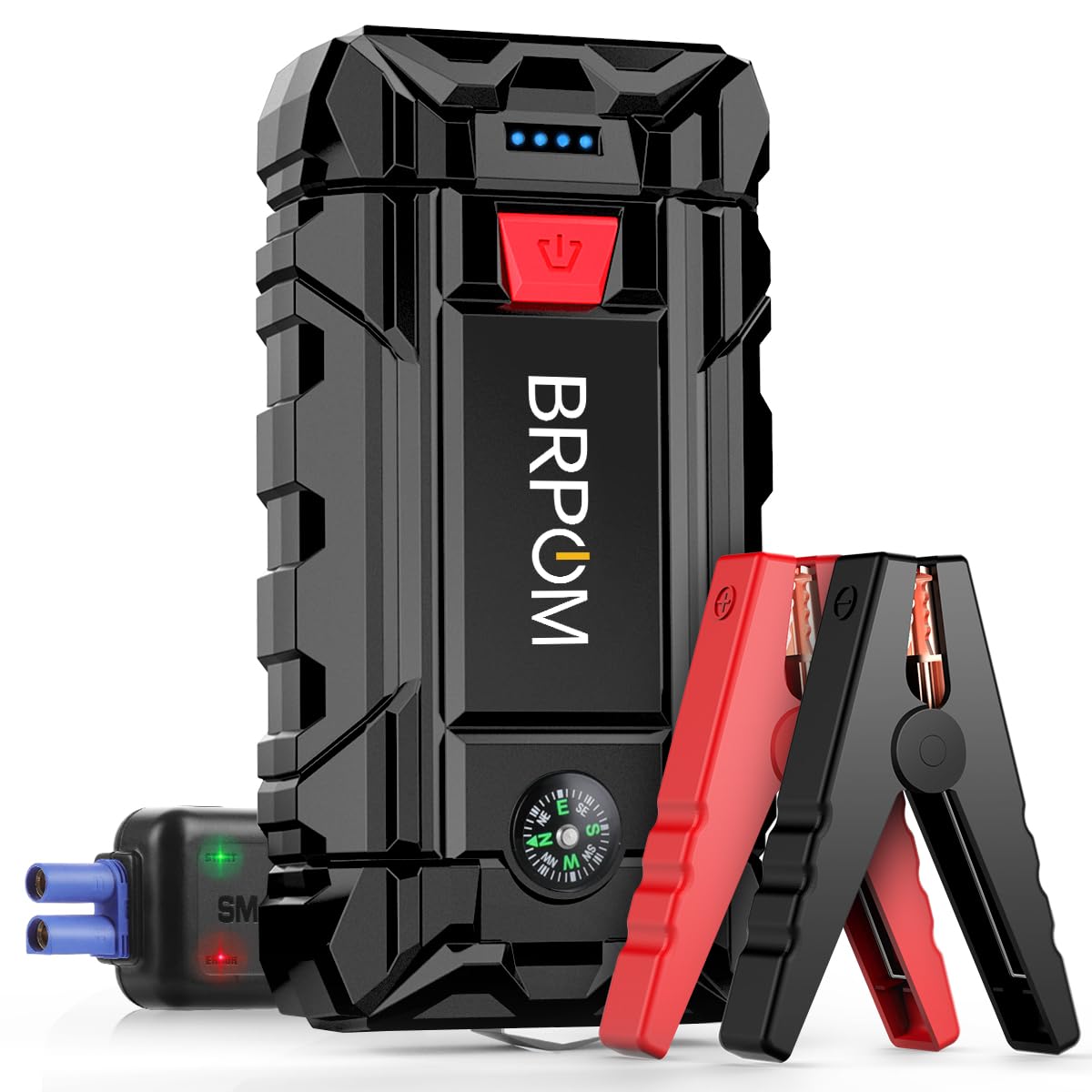Brpom Car Jump Starter, 4000A Peak 15800Mah (Up To 7.0L Gas Or 5.5L Diesel Engine, 30 Times) 12V Auto Booster Battery Pack Jump 