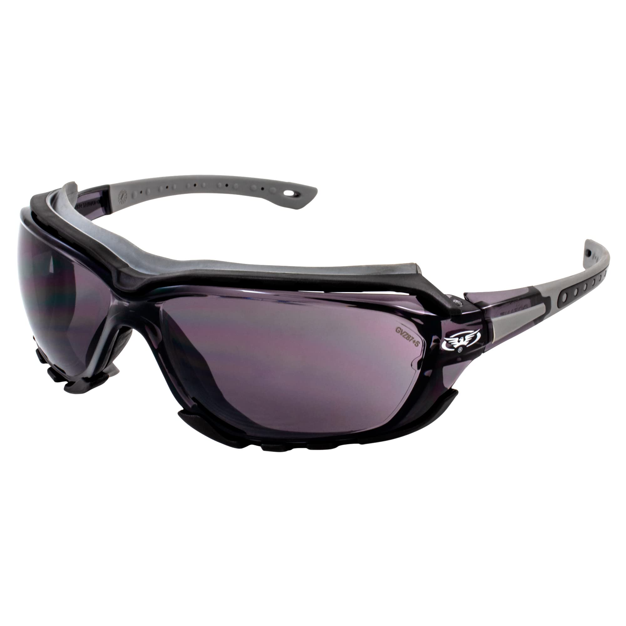 Global Vision Padded Motorcycle Sport Sunglasses Octane Gray Smoke Lens