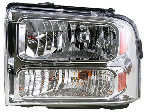 Trq Driver & Passenger Side Headlight Assembly Set Headlights Driver & Passenger Side Compatible With 2005 Ford Excursion 2004-2