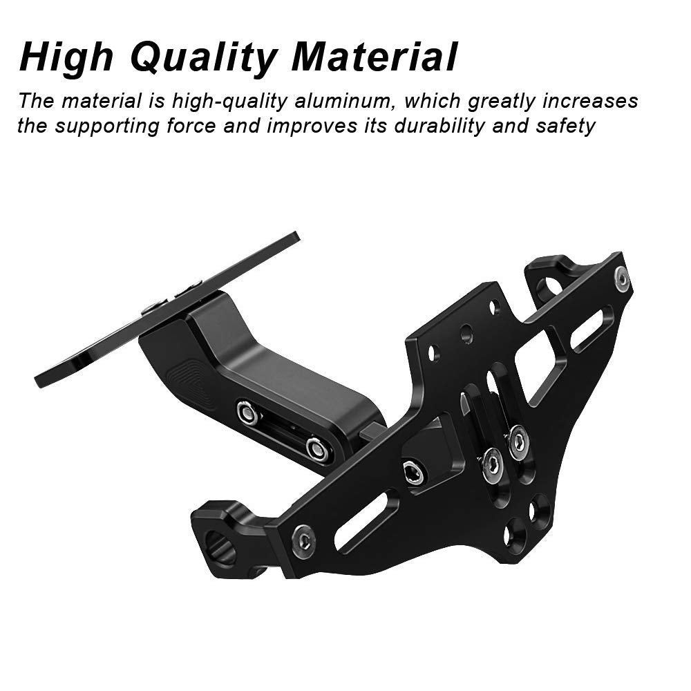 Mdpromcp Universal Motorcycle Fender Eliminator With Led Light Cnc Aluminum Motorcycle License Plate Bracket Motorcycle License