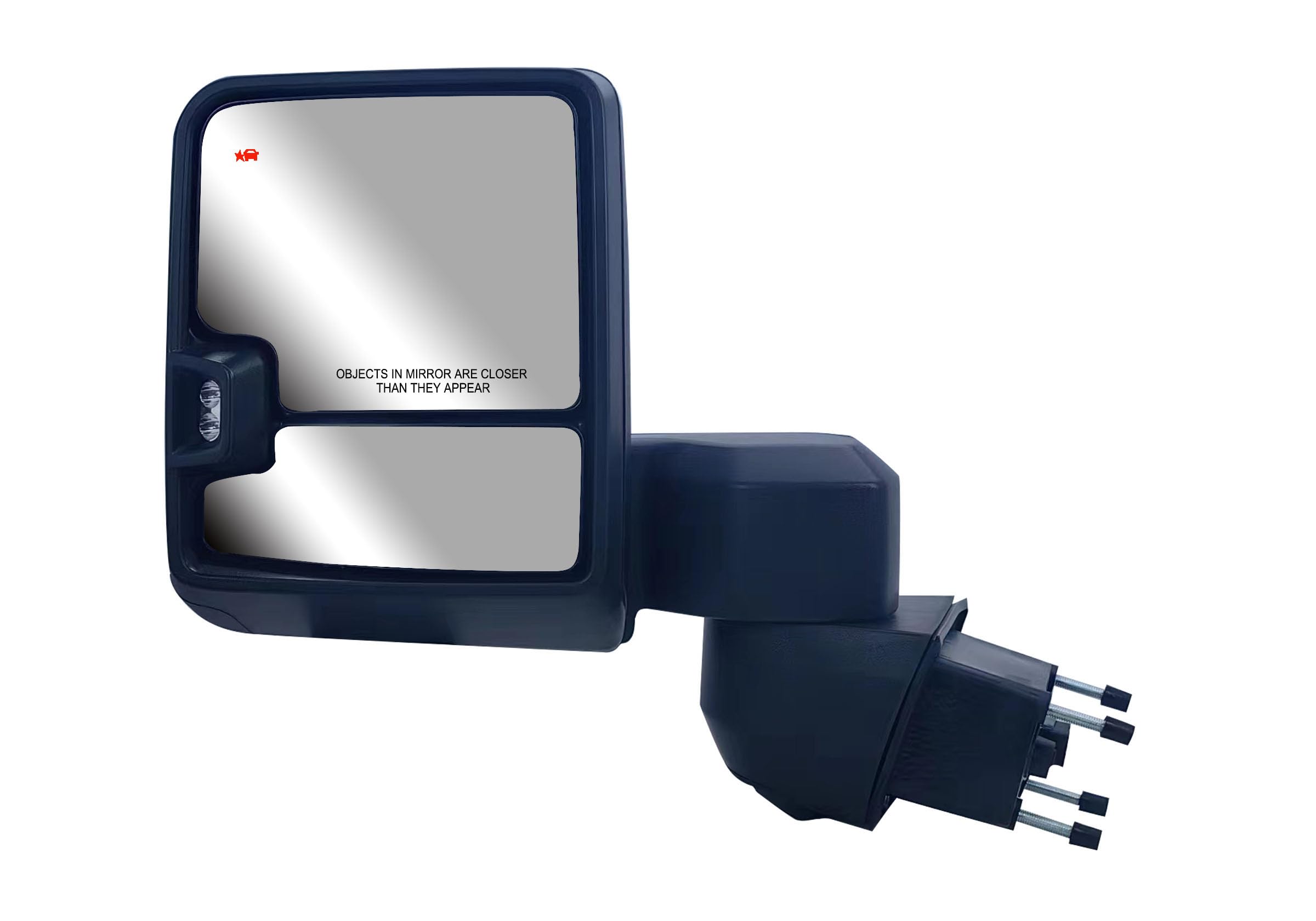 Driver Left Side Door Towing Mirror Power and Heated with Signal Light and BLIS Textured Back Cover For Chevrolet Silverado GMC 