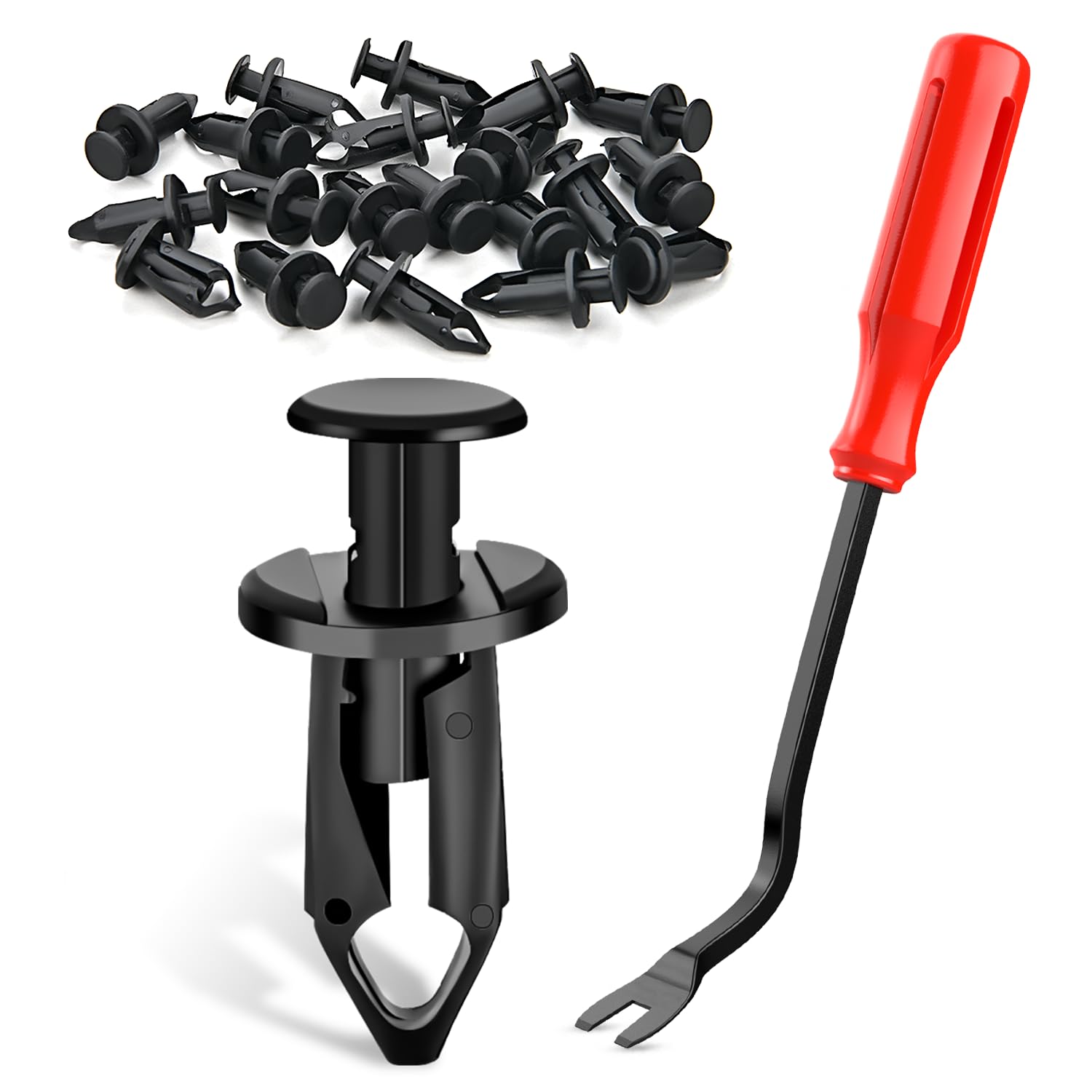 Gooacc 100Pcs Fender Clips Body Rivets Engine Under Cover Splash Shield Guard Clips For Honda 90653-Hc4-900,Gm 21075686 7661855