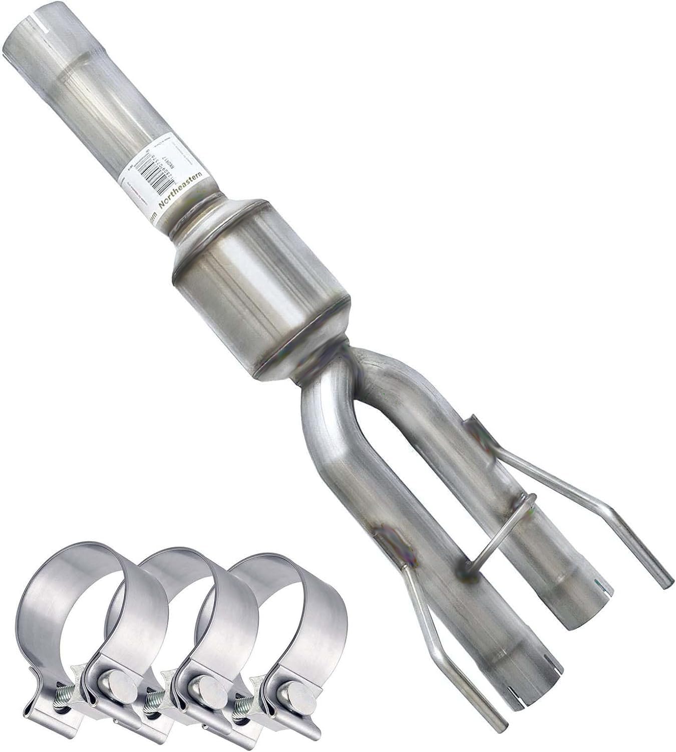 Northeastern Exhaust | Stainless Steel Dual Performance Direct Fit Muffler Compatible For Dodge Ram 1500 2009-2018 Agressive Series | Automotive Replacement Part