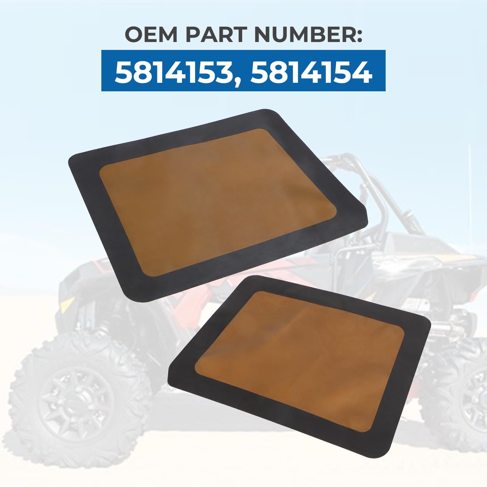 Wikibb Air Vent Cover For Polaris Ranger 1000 900 Crew Xp,2 Pcs Frog Skin Mesh Sticks Air Flow Vent Grille Protection Anti-Blocking Protector Accessories Fit(Right + Left)