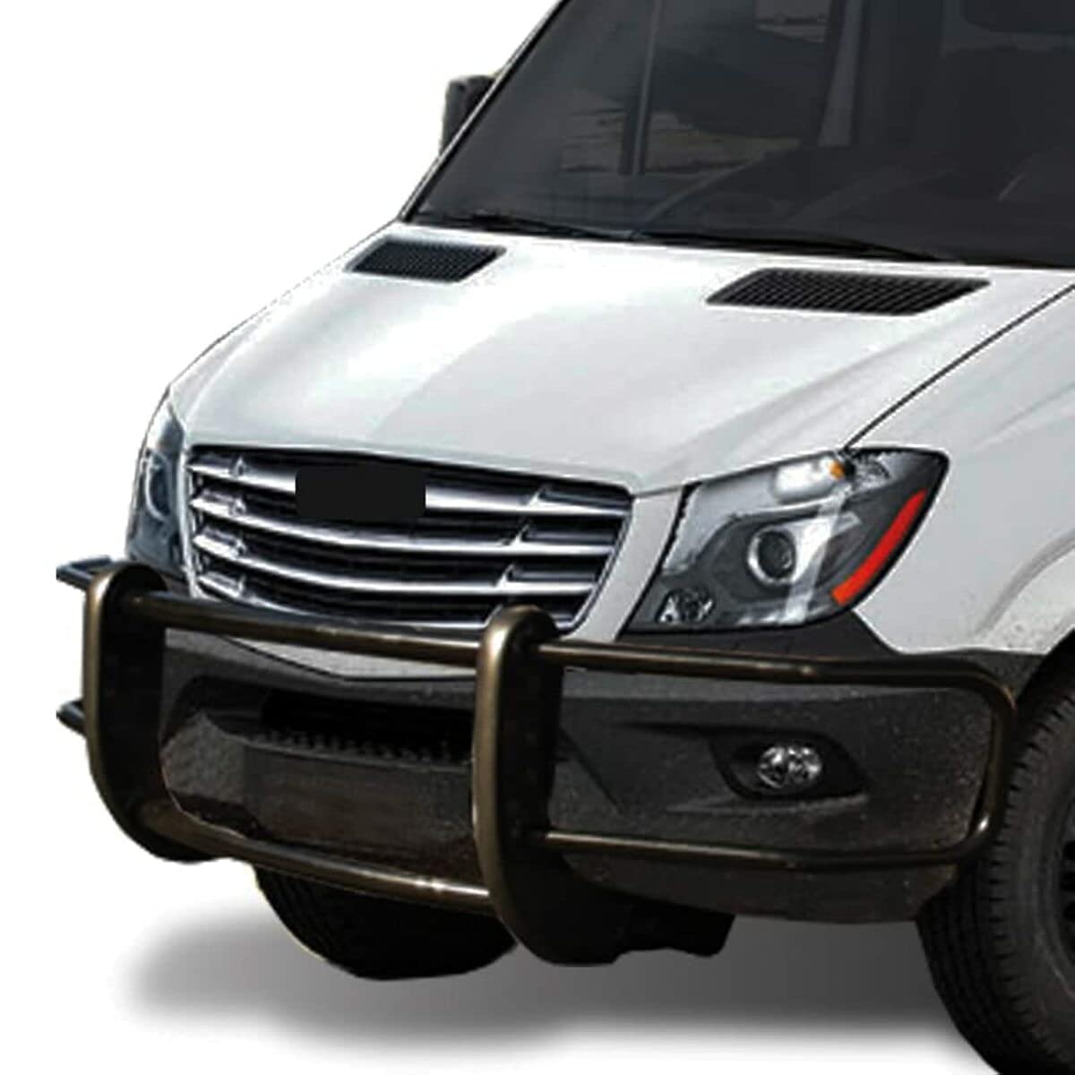 Black Horse Spartan Grille Brush Bumper Guard Modular Black Compatible With 07-09 Dodge Sprinter/Freightliner Sprinter 2500/3500