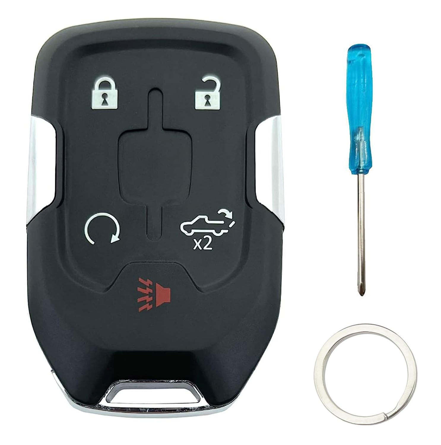 Smart Key Fob Cover Case Shell Fit For 2021 2020 2019 Chevrolet Silverado 1500 2500 Hd 3500 Hd Gmc Sierra 1500 2500 Hd 3500 Hd K