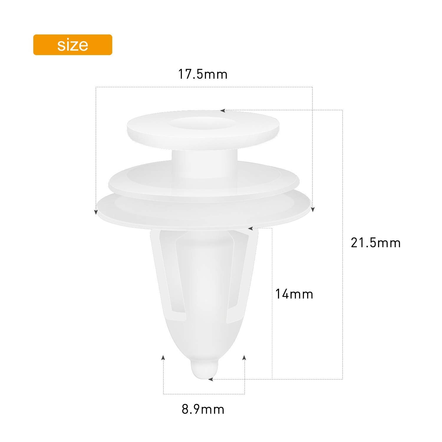 GOOACC 40PCS Door Trim Panel Retainer for 6504014 Chrysler Cirrus Concorde Intrepid LHS PT Cruiser, Dodge Grand Caravan Neon Str