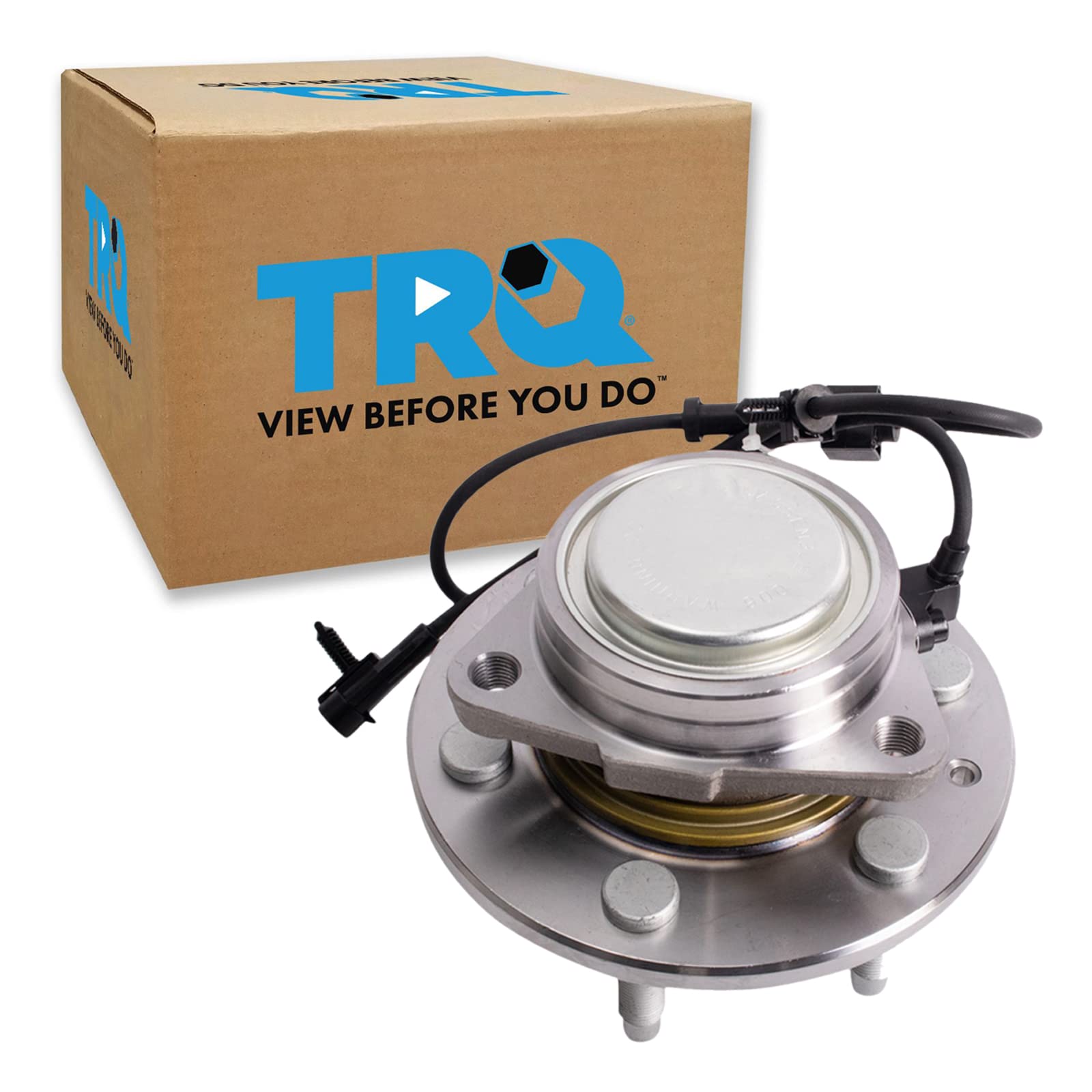 Trq Front Wheel Bearing & Hub Assembly With Abs Sensor Compatible With 2002-2006 Cadillac Escalade Chevrolet Avalanche 1500 2003