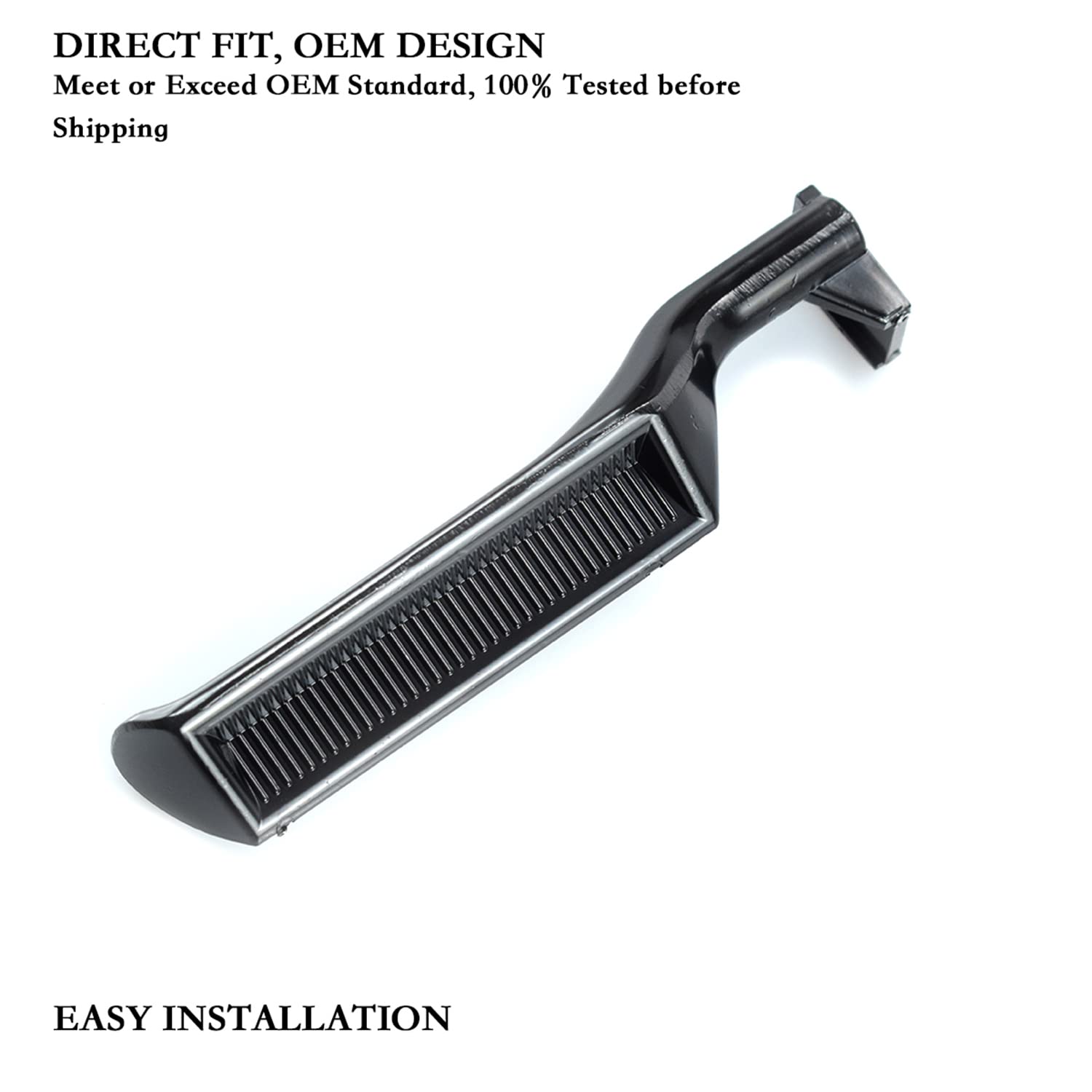 Ymhhefy Black Interior Metal Door Handle Front Left Driver Side Replacement For 1987-1996 Ford Bronco F150 F250 F350 F53 F59 F800 Replaces E7Tz-1522601-A E7Tz-1522600-A 77177 77178 1Pcs