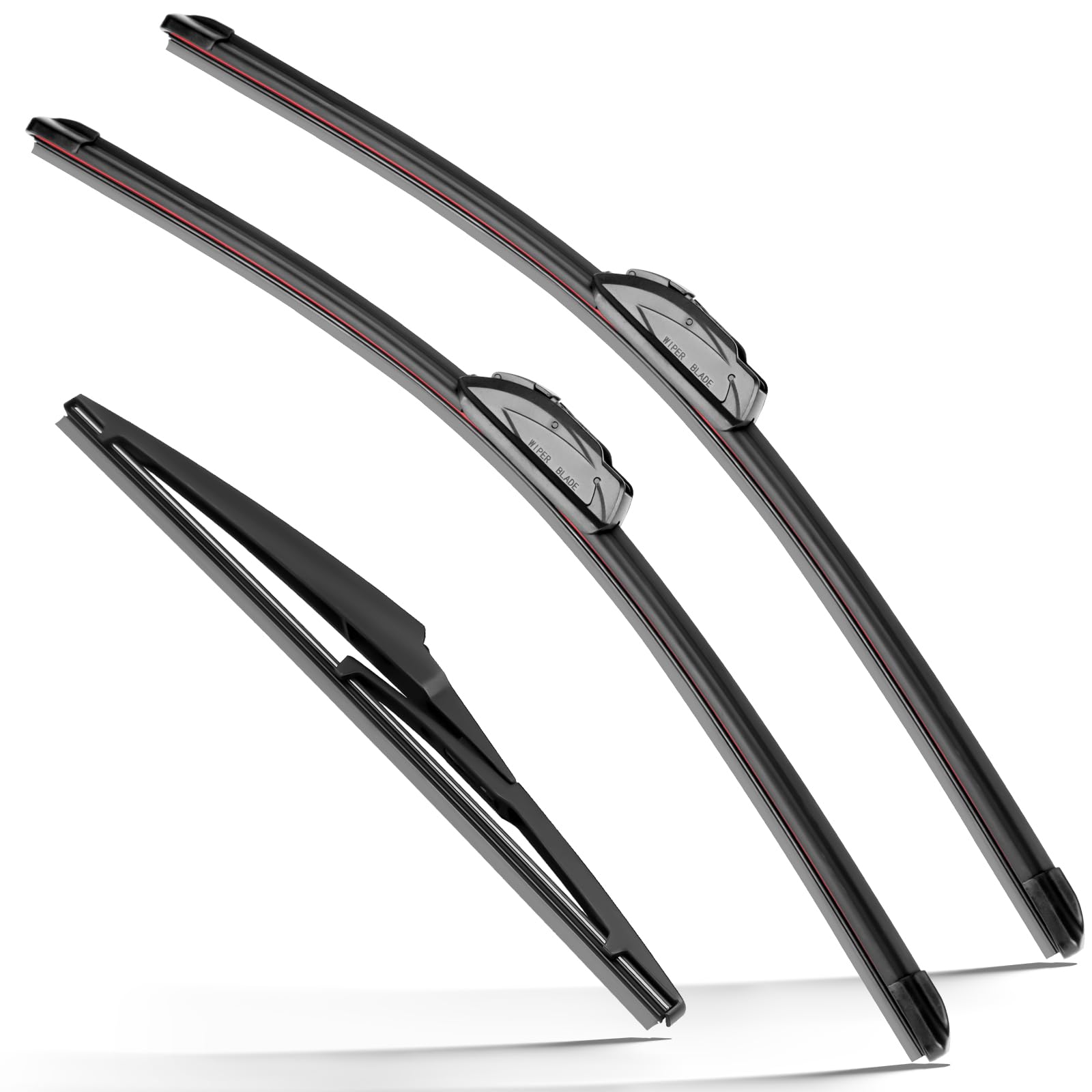 Raintok Windshield Wiper Blades Replacement For Toyota Highlander 2008-2019 Original Factory Quality Front Rear Wipers Blade Set