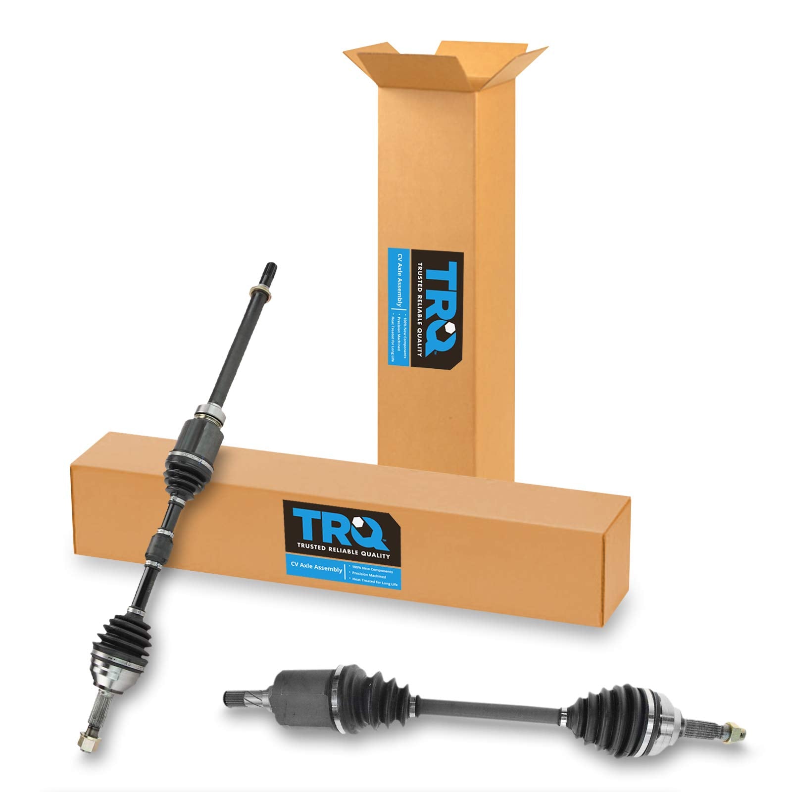 Trq Front Cv Axle Shaft Assembly Set Compatible With 2008-2013 Nissan Rogue Fwd 2007-2012 Sentra Se-R 66-6262 66-6263 Ncv53911 N