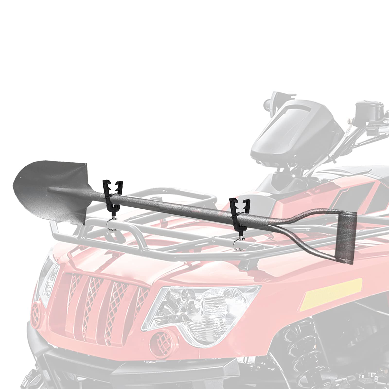 Kemimoto Atv Tool Holder Rack, Hunting Tool Holder Rack Mount With Rubber Straps Compatible With Atv Mobility Scooter Hunting Bike