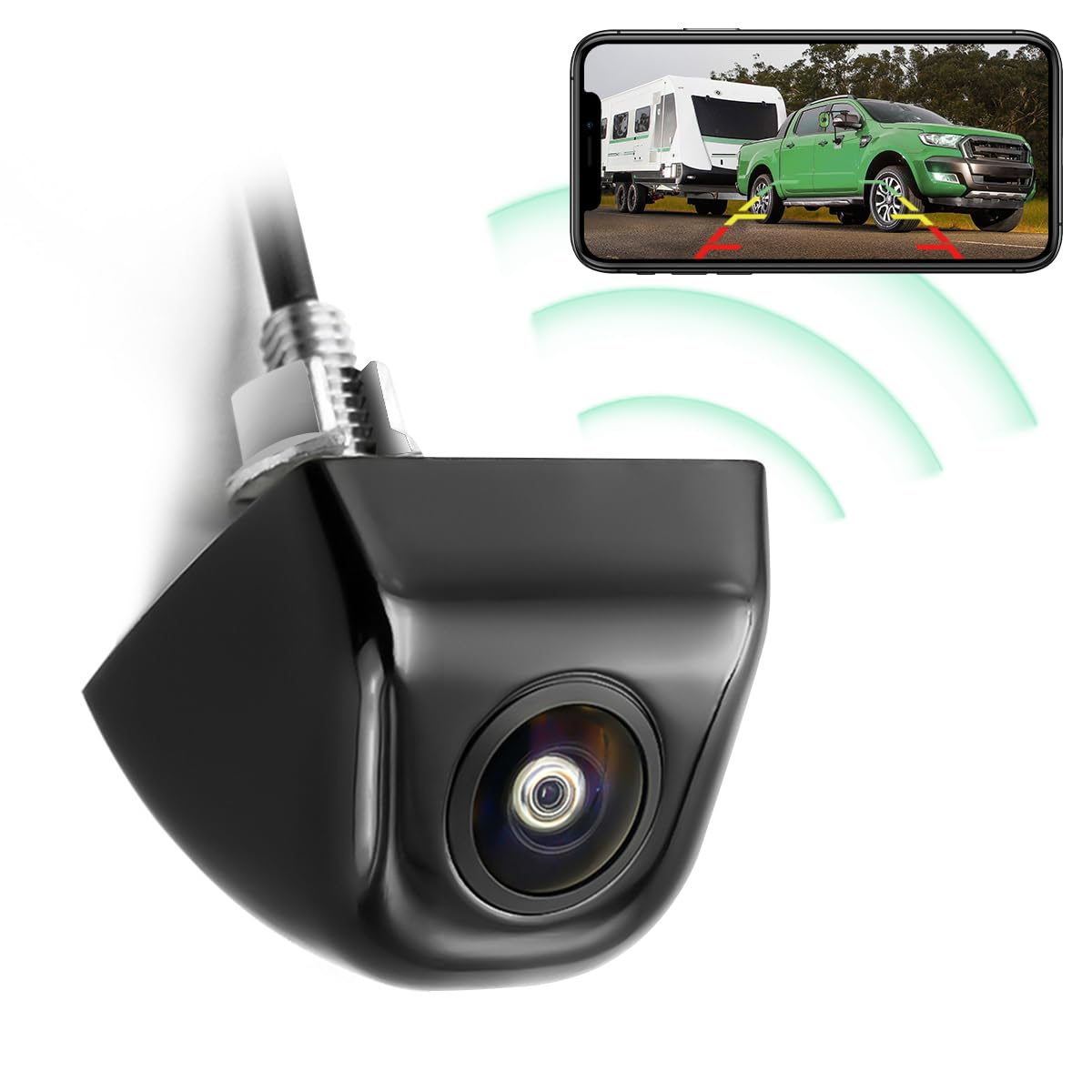 Greenyi Wifi Car Wireless Backup Camera, Greenyi 5G 720P Hd Car Rear View Reverse Camera For Iphone Ipad Android Smart Phone Tab