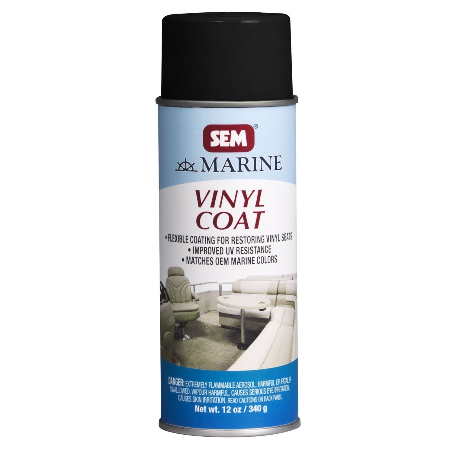 Sem M25053 Ranger Black Marine Vinyl Coat - 12 Oz.
