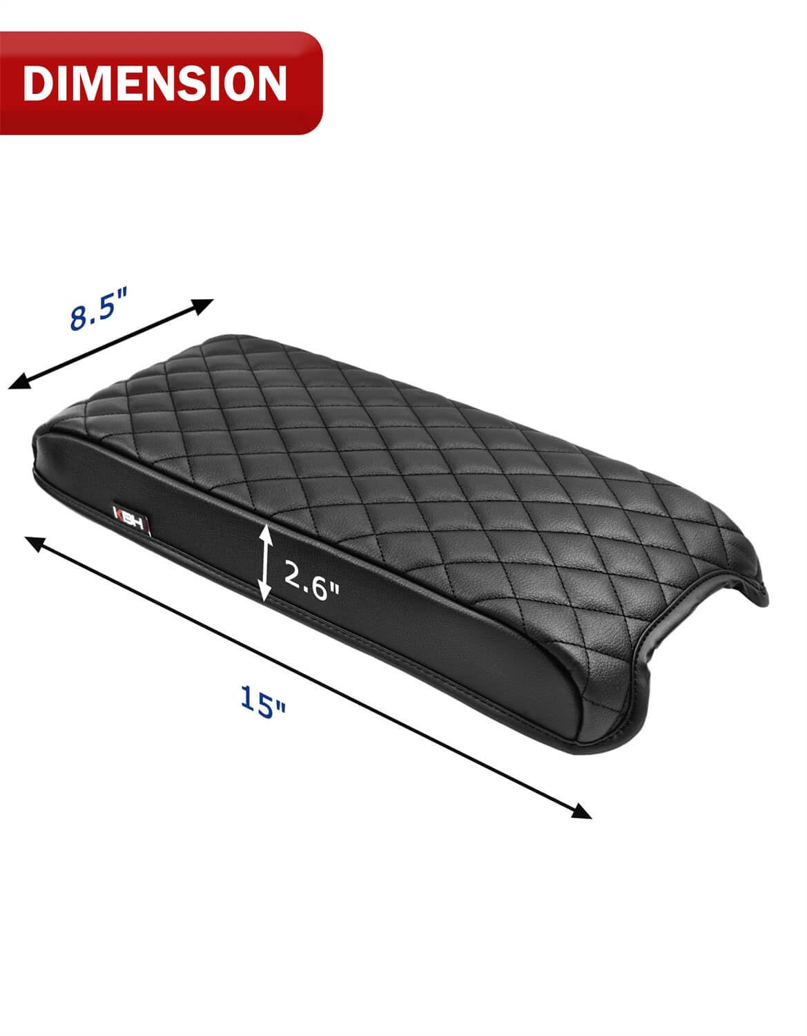 Kbh Center Console Cover For Toyota Camry 2012 2013 2014 2015 2016 2017, Vinyl Leather Trim, Car Armrest Protector Cushion, Anti