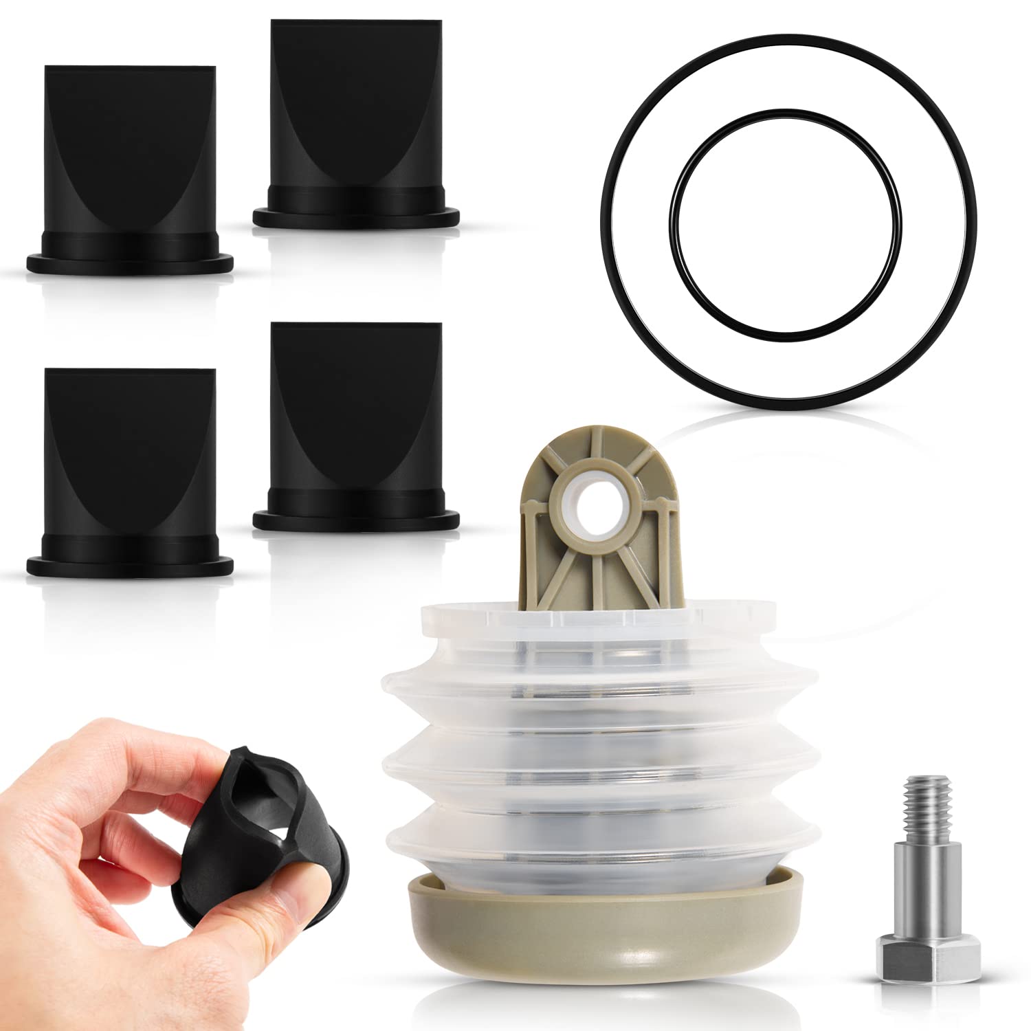 For Dometic 385230980 Pump Bellow Kit & 385310076 1-1/2'' Duckbill Valve Kit & 385310151 O-Ring Kit Replace For Dometic S, T, J,