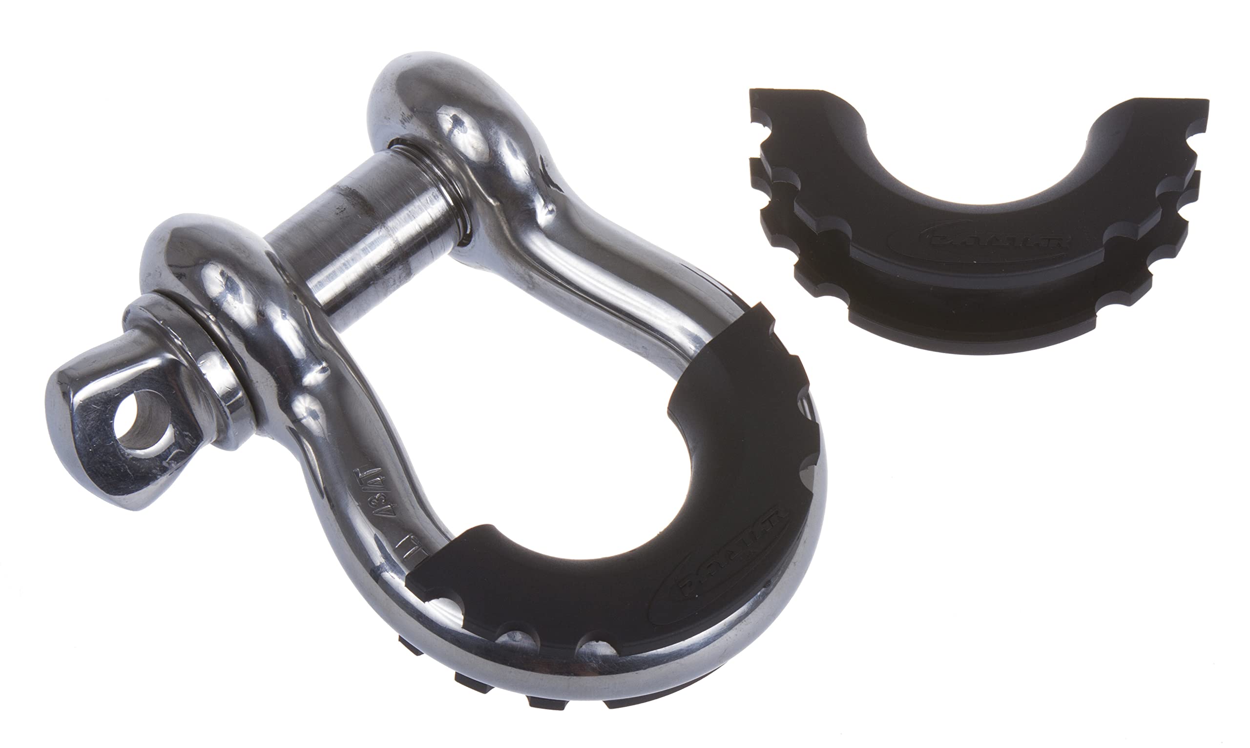 Daystar, Black D-Ring Shackle Isolator pair, protect your bumper and reduce rattling, KU70056BK, Made in America