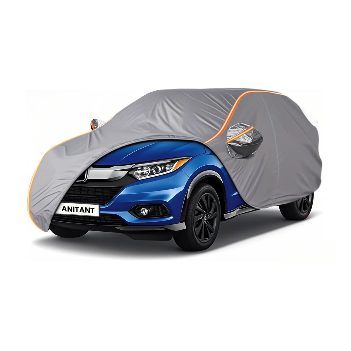 ANITANT Custom Fit Honda HRV Car Cover for HR-V 1995-2025 Outdoor Waterproof Car Cover All Weather with Door Zipper Cotton Linin