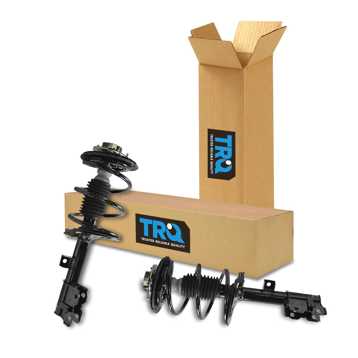 Trq Front Strut & Coil Spring Assembly Set Driver & Passenger Sides Compatible With 03-07 Nissan Murano