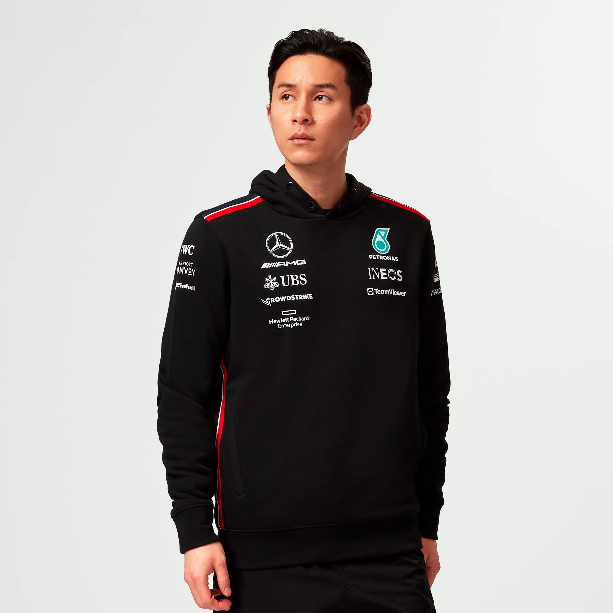 Mercedes Amg Petronas Formula One Team - 2023 Team Hoodie - Black - Men - Size: L
