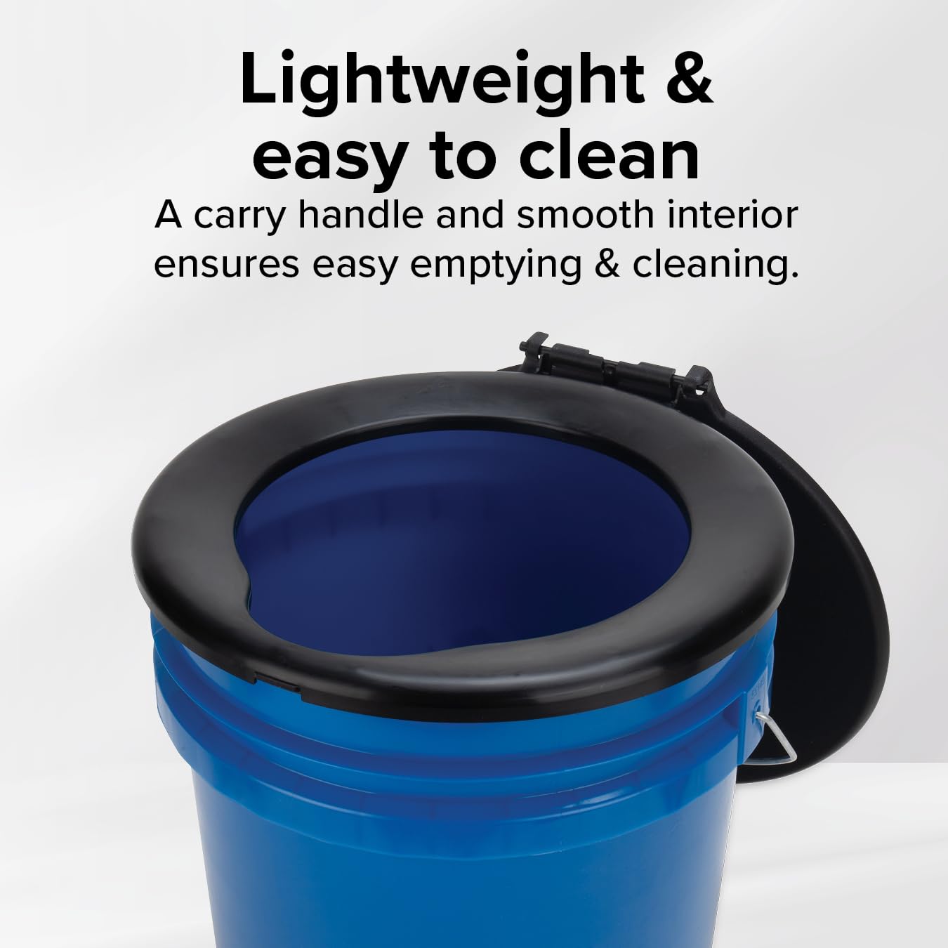 Camco RV Portable Outdoor 5-Gallon Toilet Bucket Kit with Seat, Lid Attachment, and Carry Handle, For Camping, RVing, and Boating