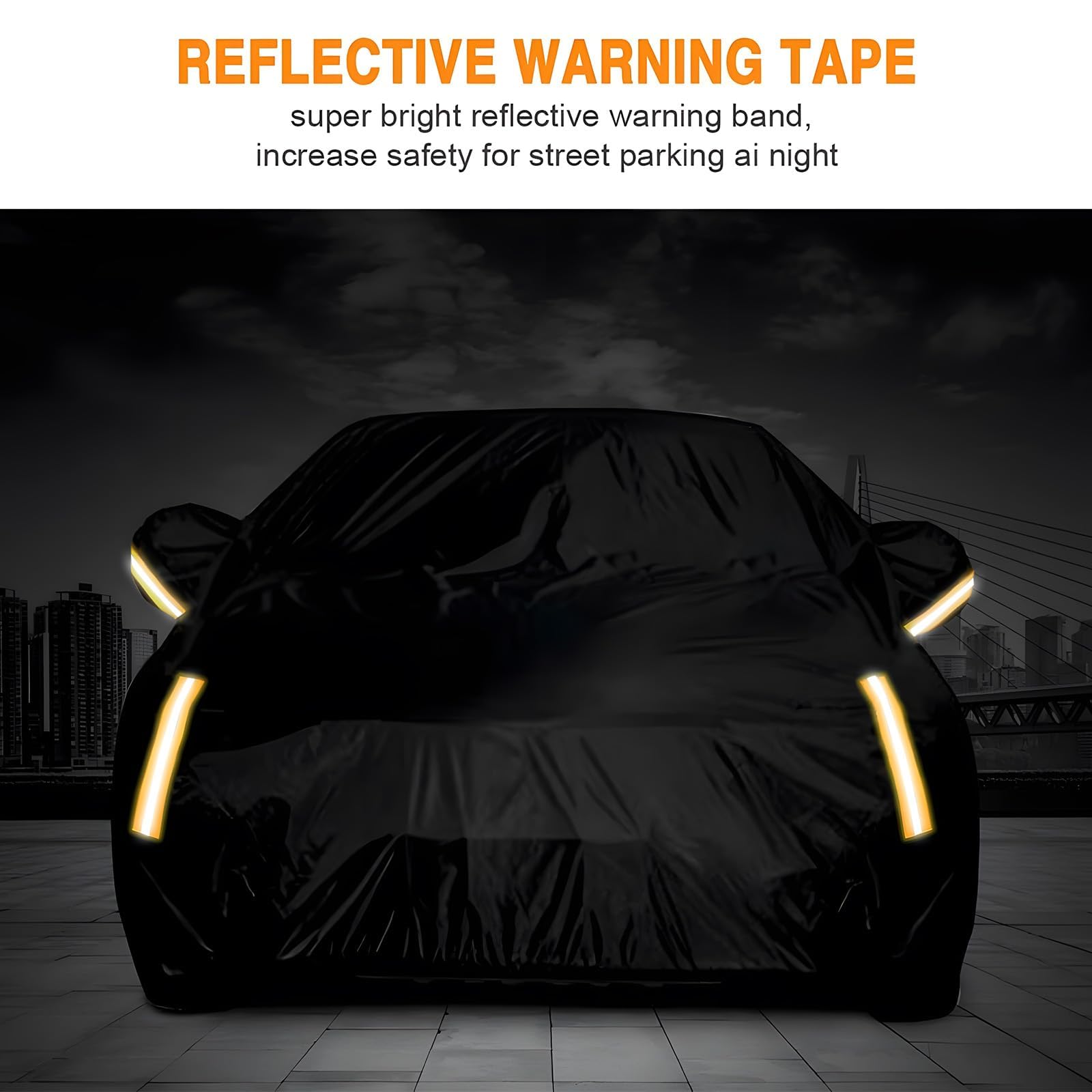 Neverland Sedan Car Cover Waterproof Heavy Duty All Weather Protection Snow Anti-Uv Windproof Outdoor Full Car Cover Fit For Automobiles Bmw/Mercedes-Benz/Honda(For Car Size:183''L X 70''W X 59''H)