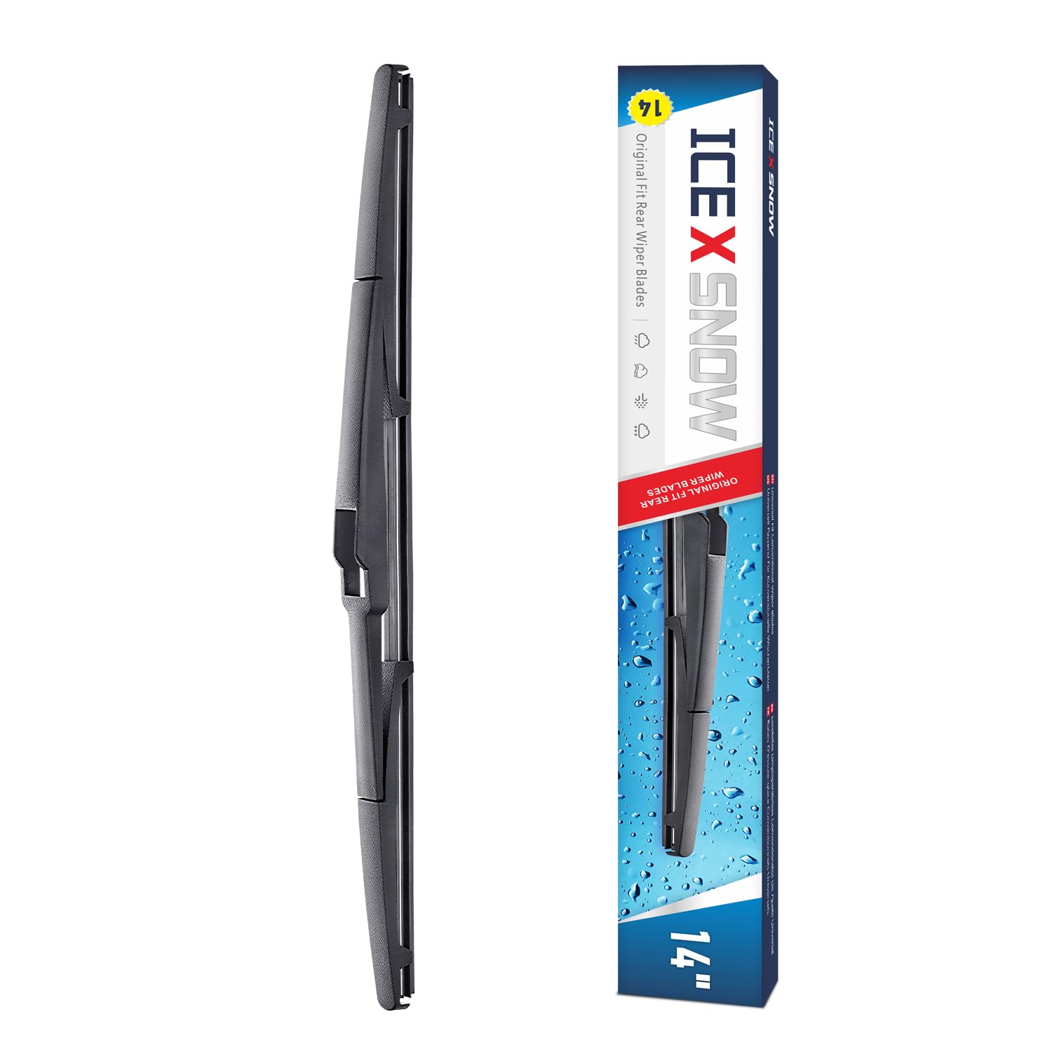 14'' Rear Windshield Wiper Blades Replacement For Jeep Cherokee 2022-2014 Dodge Journey 2020-2010 Pacifica 2022-2017 Tucson 2022