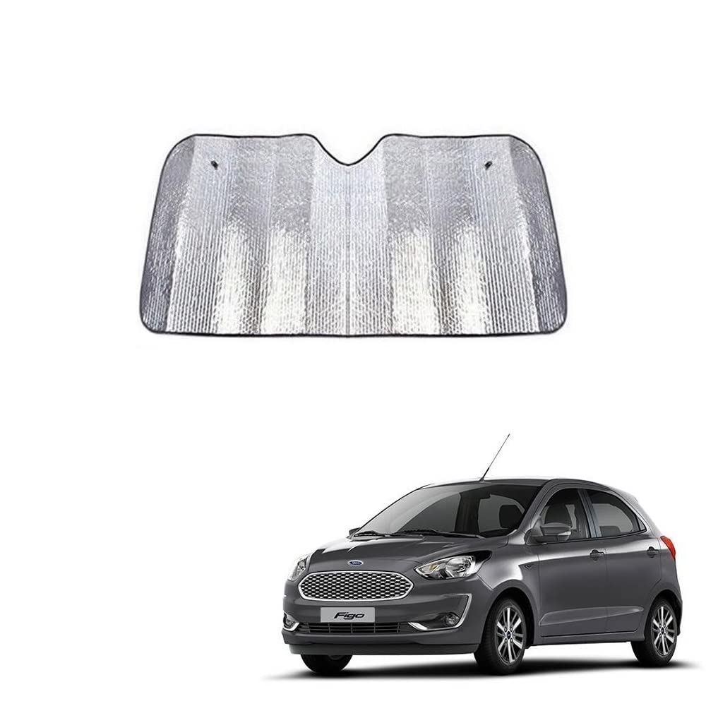 Car Windshield Silver Parking Foldable Sunshade for Heat Protection Useful on Front and Rear Windshield Glass Suitable for Ford 