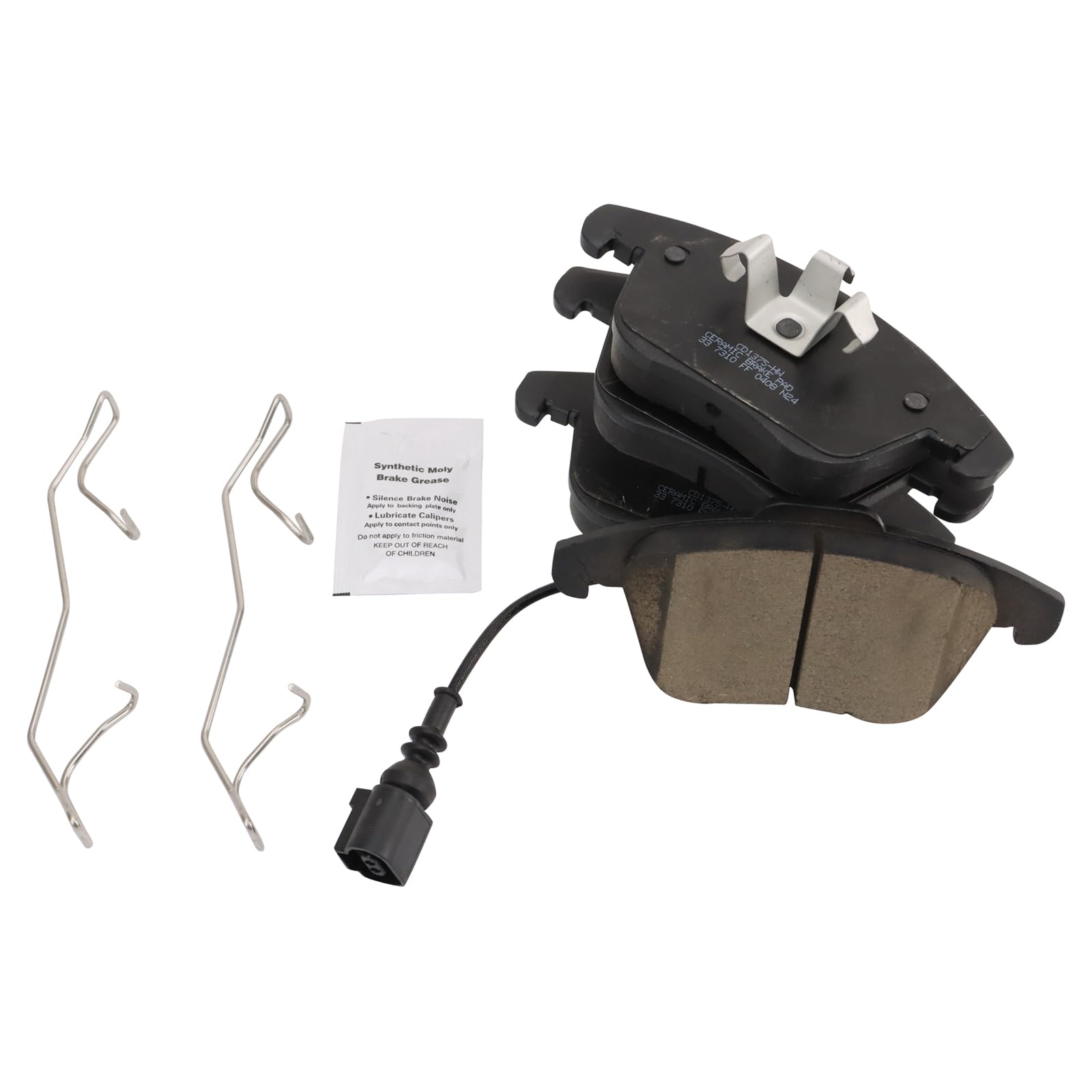 TRQ Front Brake Pads Ceramic Compatible with 2015-2018 Audi Q3 Q3 Quattro 2012-2020 Volkswagen Passat 2009-2017 Tiguan 2017-2018