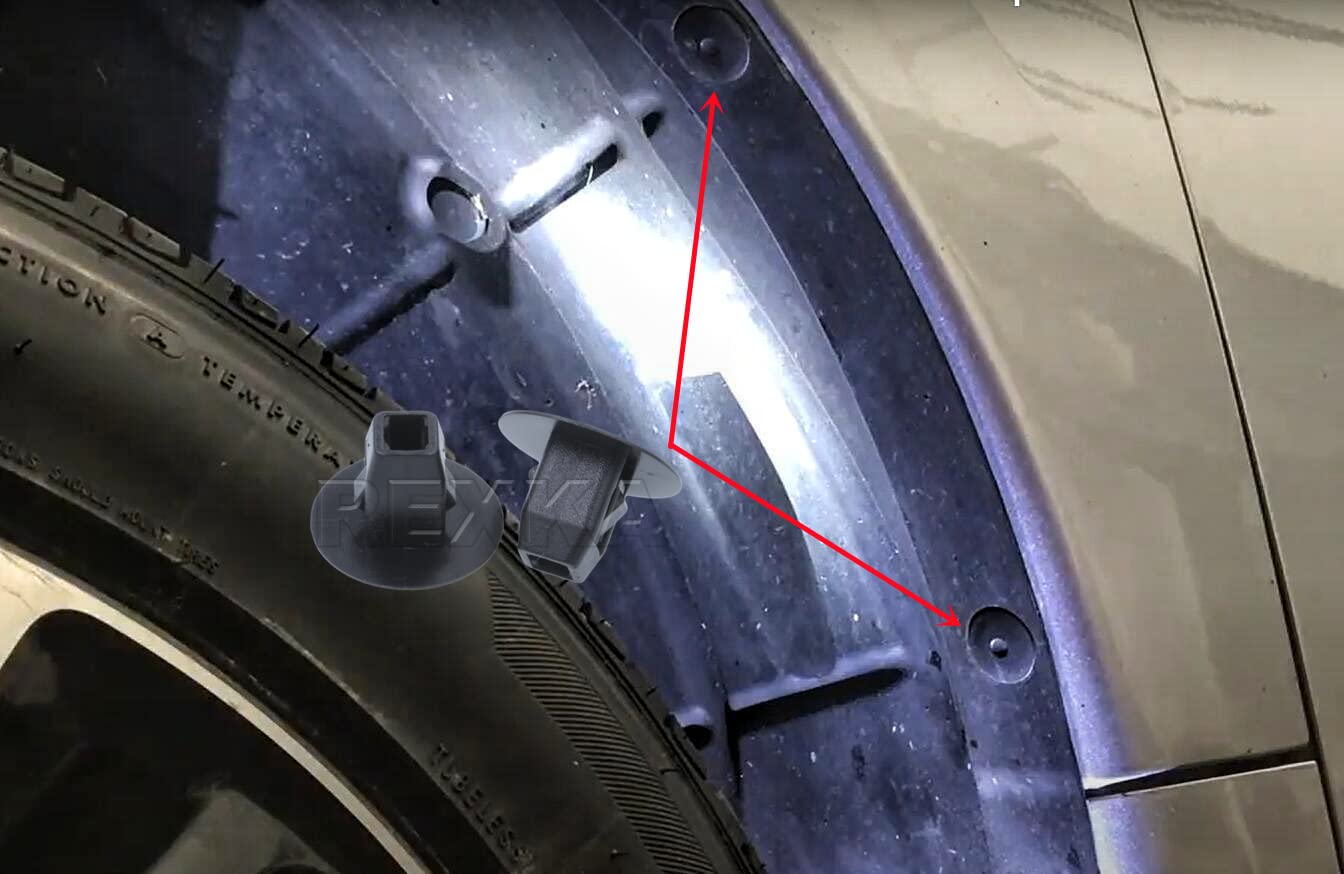 Rexka 20Pcs Fender Liner Mud Guard Retainer Clip Grommet Retainer 90682-Sea-003 Compatible With Honda Acura Accord Civic Cr-V Fit Odyssey Cr-Z Ilx Mdx Rdx Tl