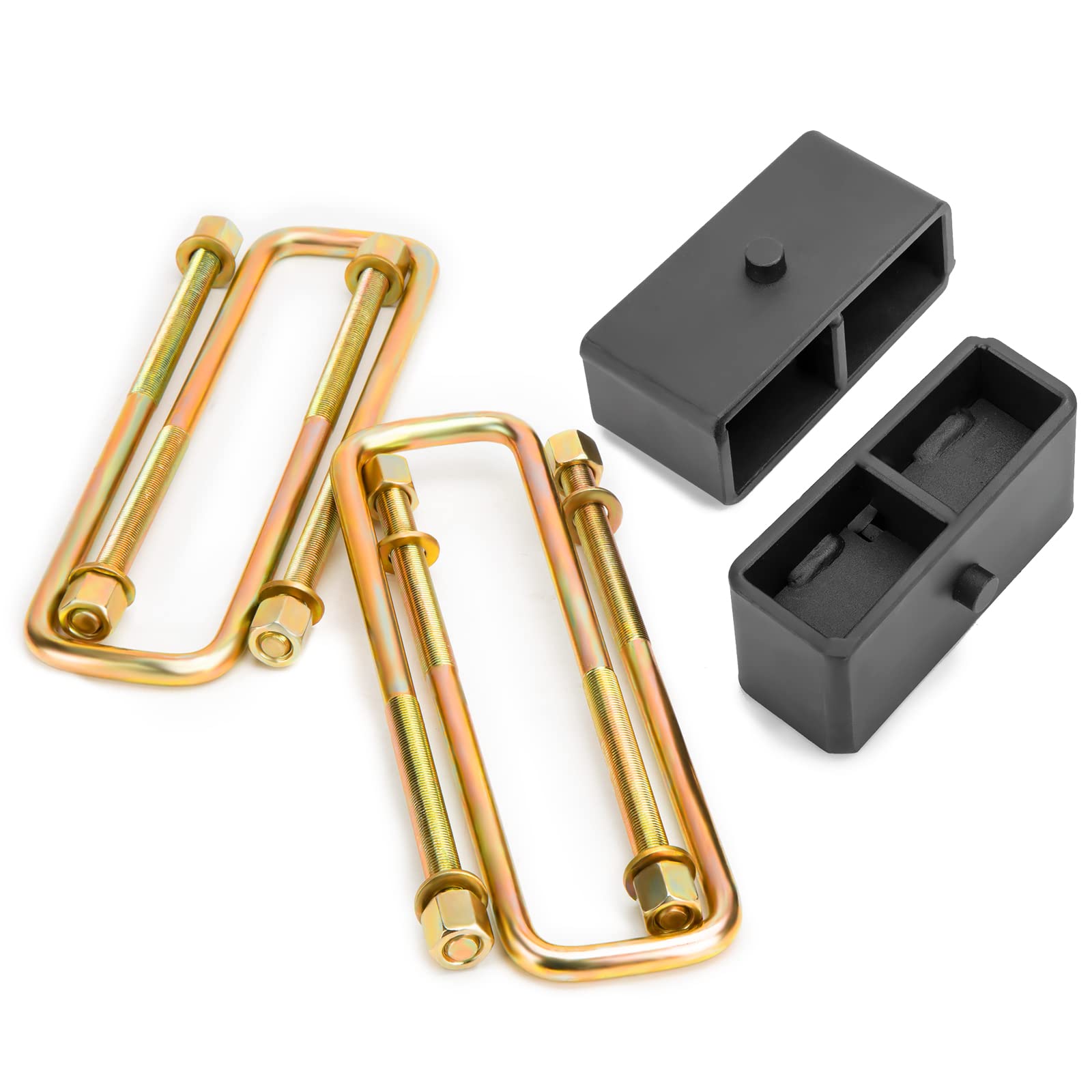 Dynofit 2 Inch Rear Lift Blocks For Silverado 1500 Sierra 1500, 2'' Rear Leveling Block Kit Compatible With 2007-2024 Chevy Silv