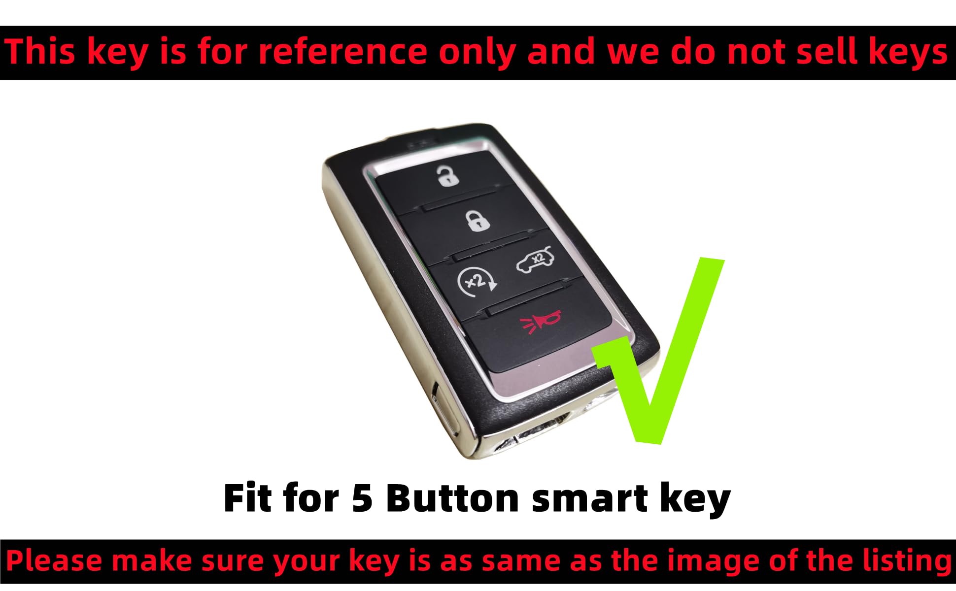 Reprotecting Silicone Rubber Key Fob Cover Compatible With 2021-2025 Jeep Grand Cherokee L, Grand Wagoneer L, Wagoneer, Black Bl