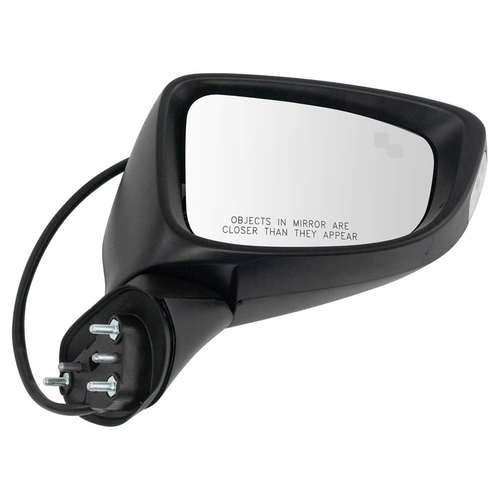 Trq Right Mirror Without Heat With Blind Spot Indicator Passenger Side Compatible With 2014-2016 Mazda 6 Ma1321187
