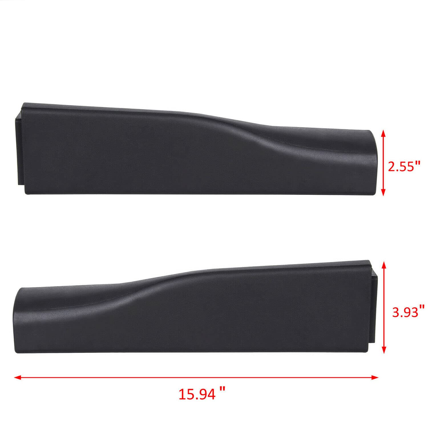 ECOTRIC Tailgate Cap Compatible with 2008-2016 Ford Super Duty F250 F350 F450 F550 Replacement for 8C3Z9941019AA FO1904118 with Flex Step Flexible Molding Trim Left (Integrated Step)