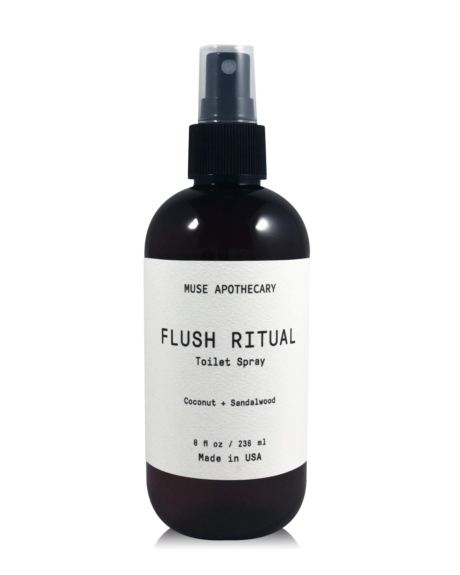 Muse Bath Apothecary Flush Ritual - Aromatic  Refreshing Toilet Spray, Use Before You Go, 8 Oz, Infused With Natural Essential O